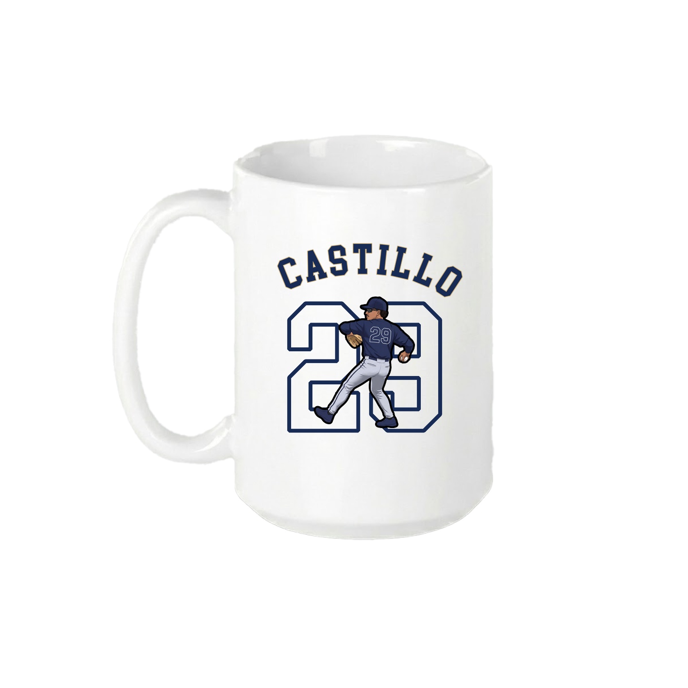 15oz Coffee Mug — Shirsey Arch in White