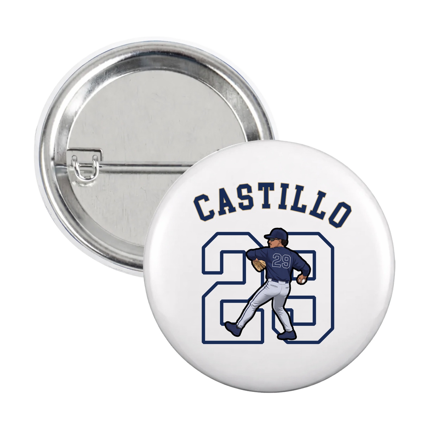 Game Day Button — Shirsey Arch in White