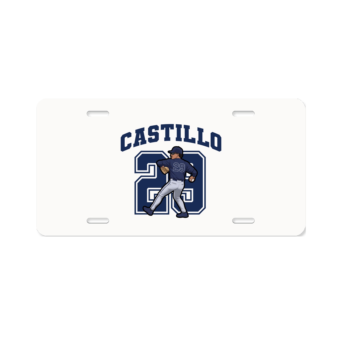 License Plate — Number in Classic