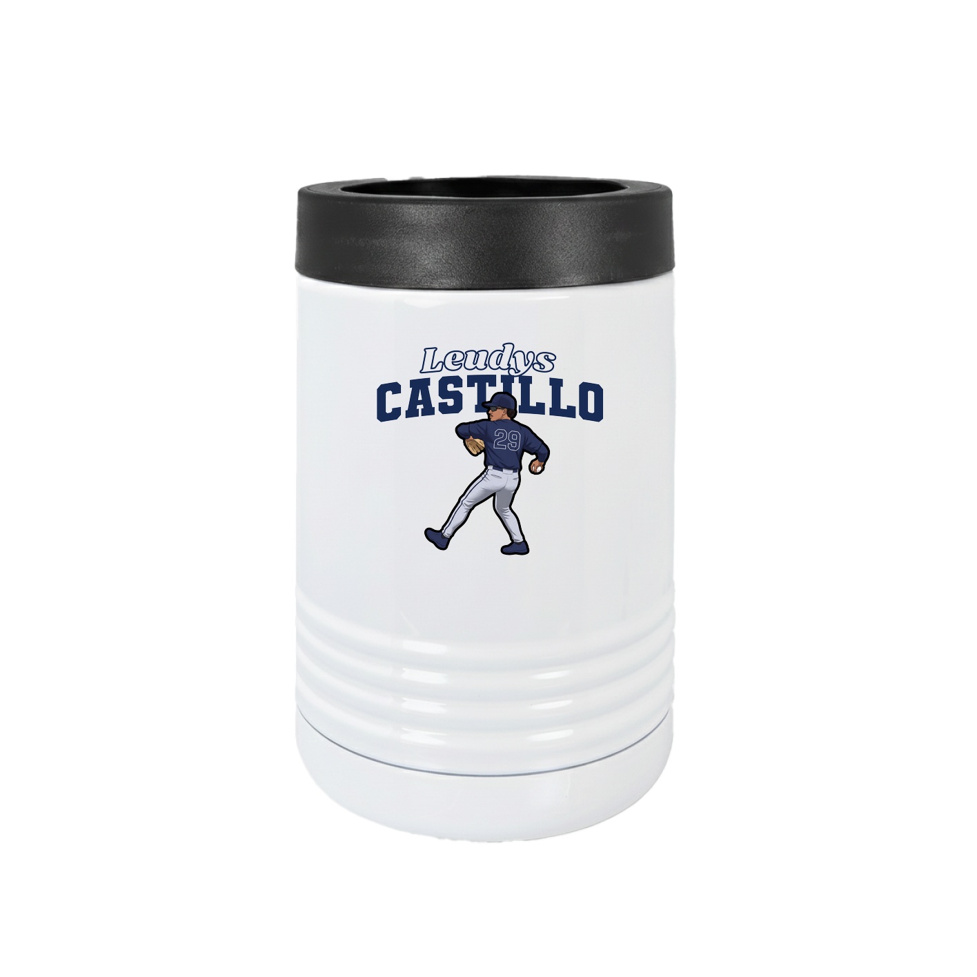 Beverage Holder — Name Arch in White