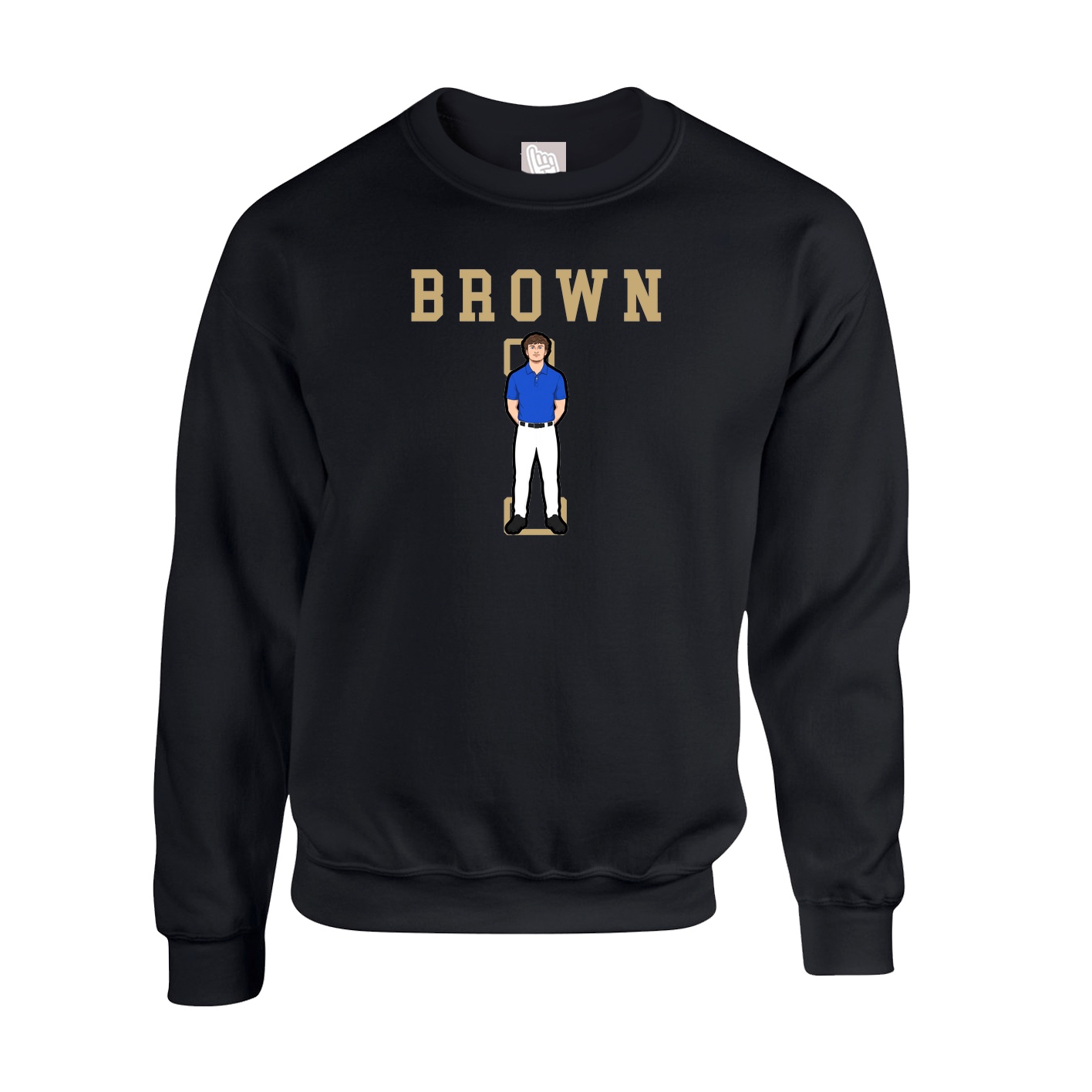 Fleece Crew — Shirsey in Black