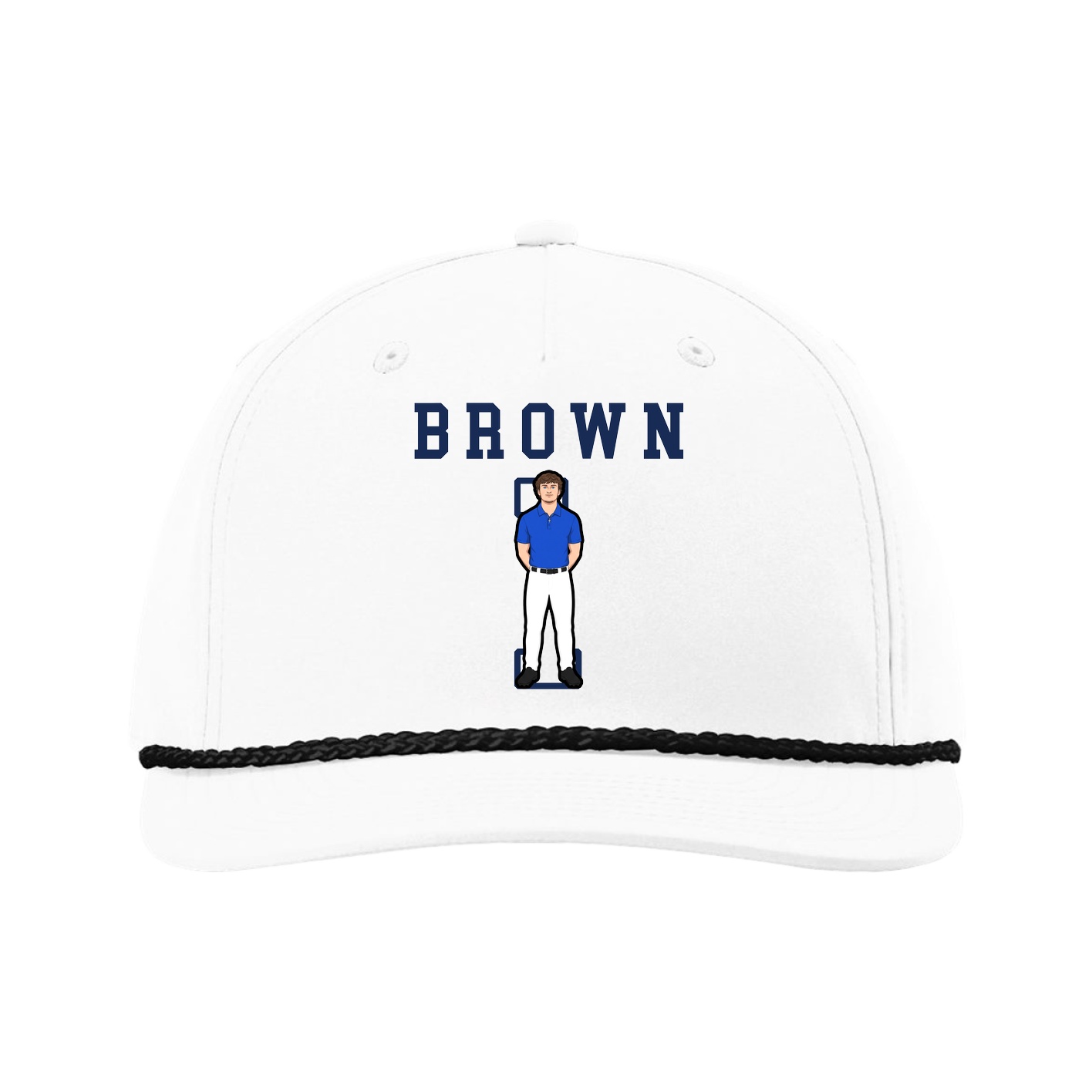 Five-Panel Classic Rope Cap — Shirsey in White