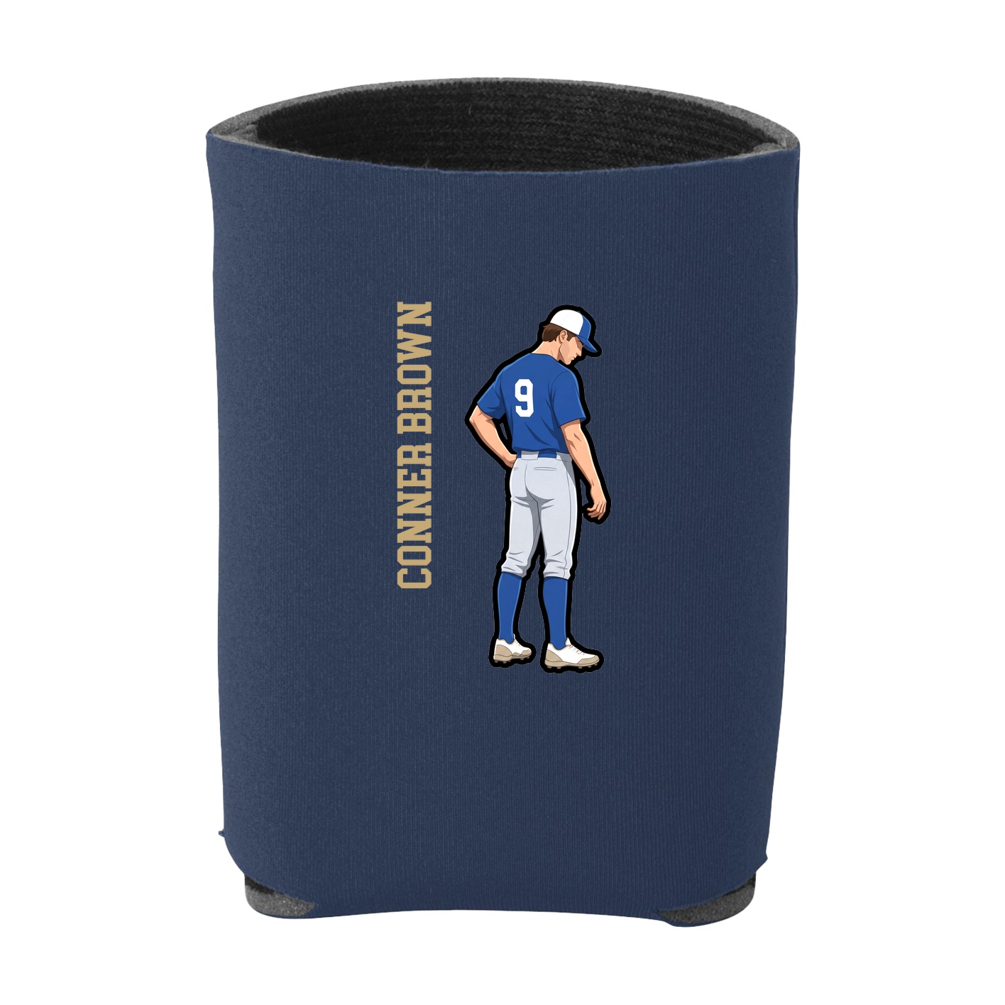 Can Holder — Name Vertical in Navy