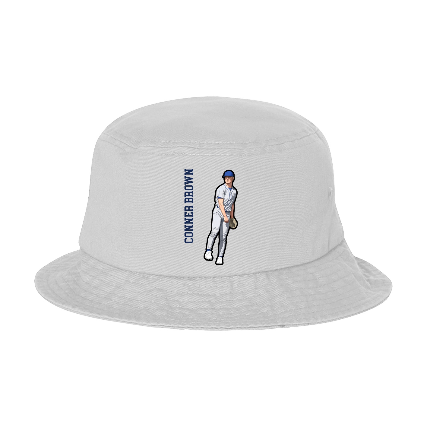 Bucket Cap — Name Vertical in White
