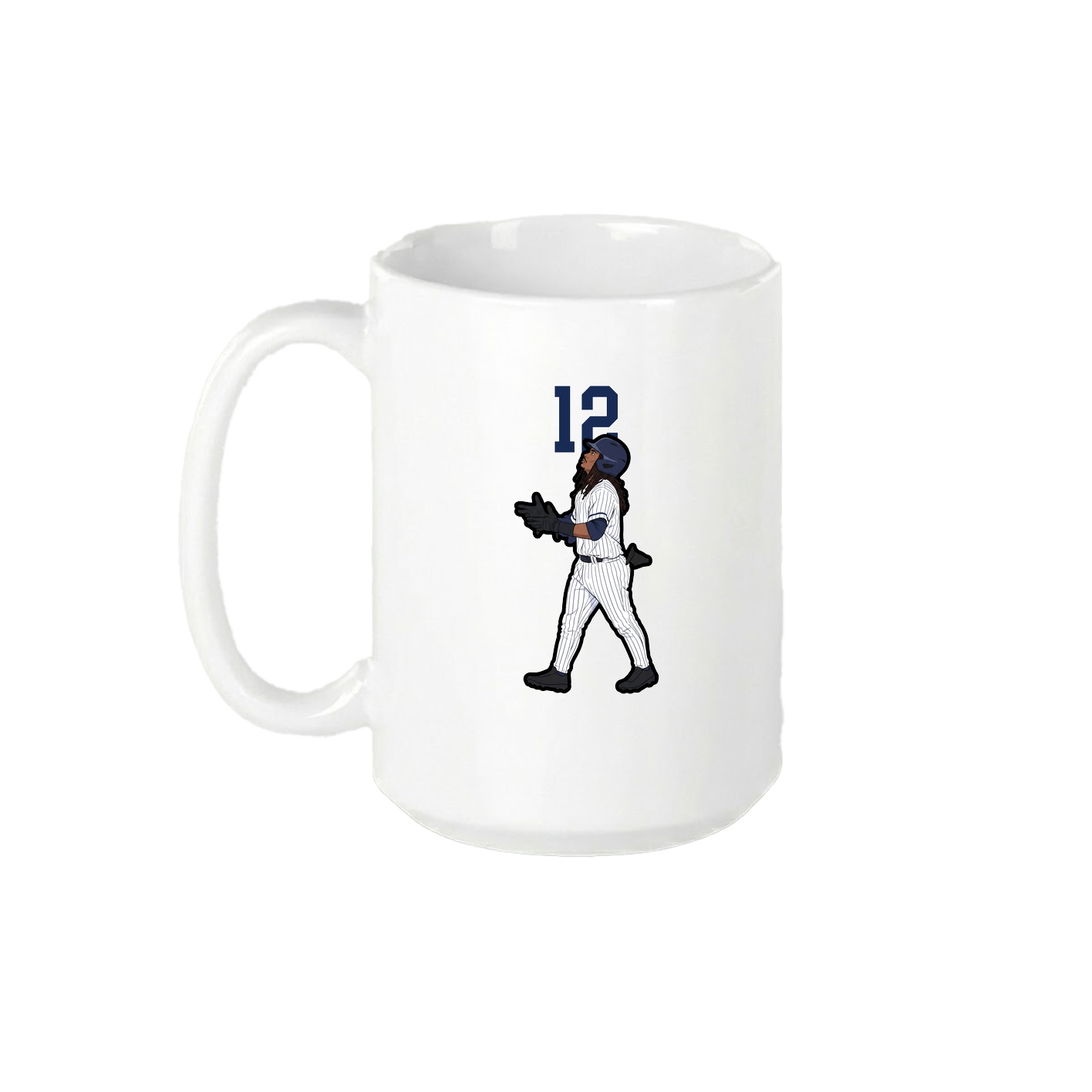 15oz Coffee Mug — Number Top in White