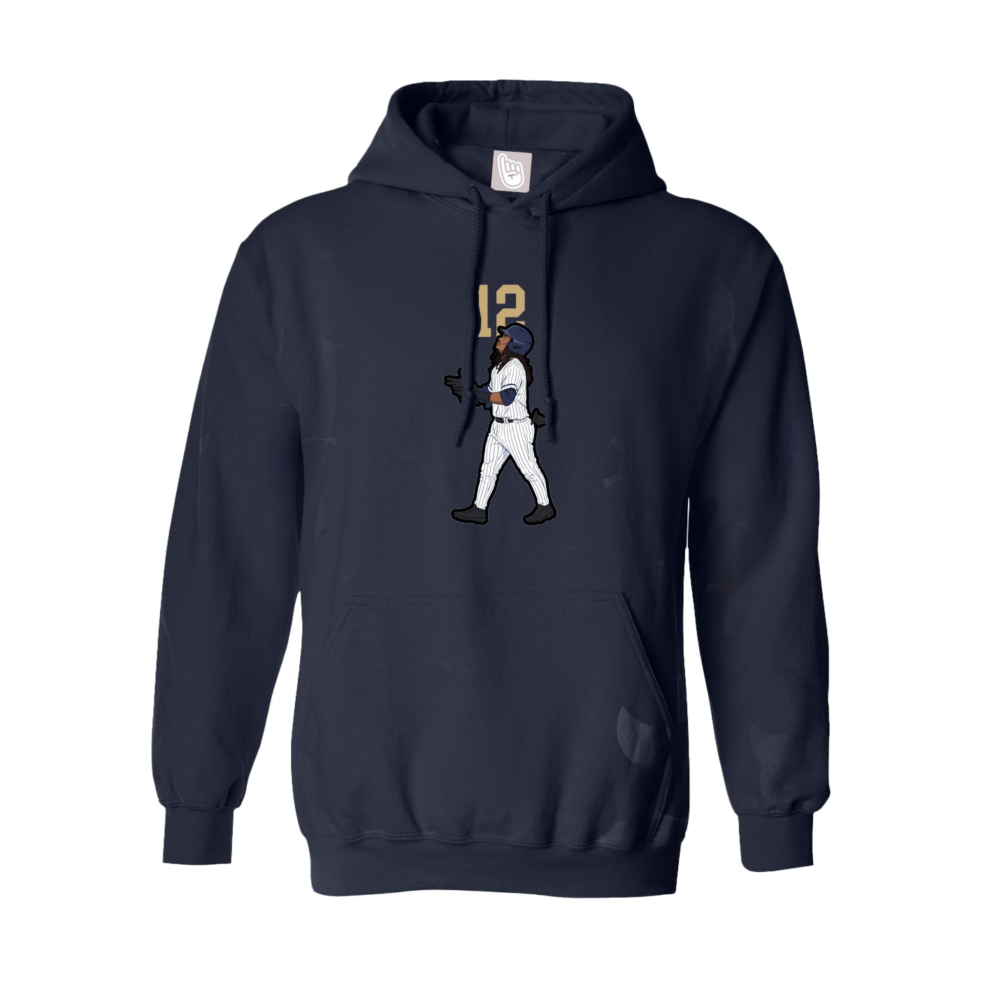 Youth Hoodie — Number Top in Navy