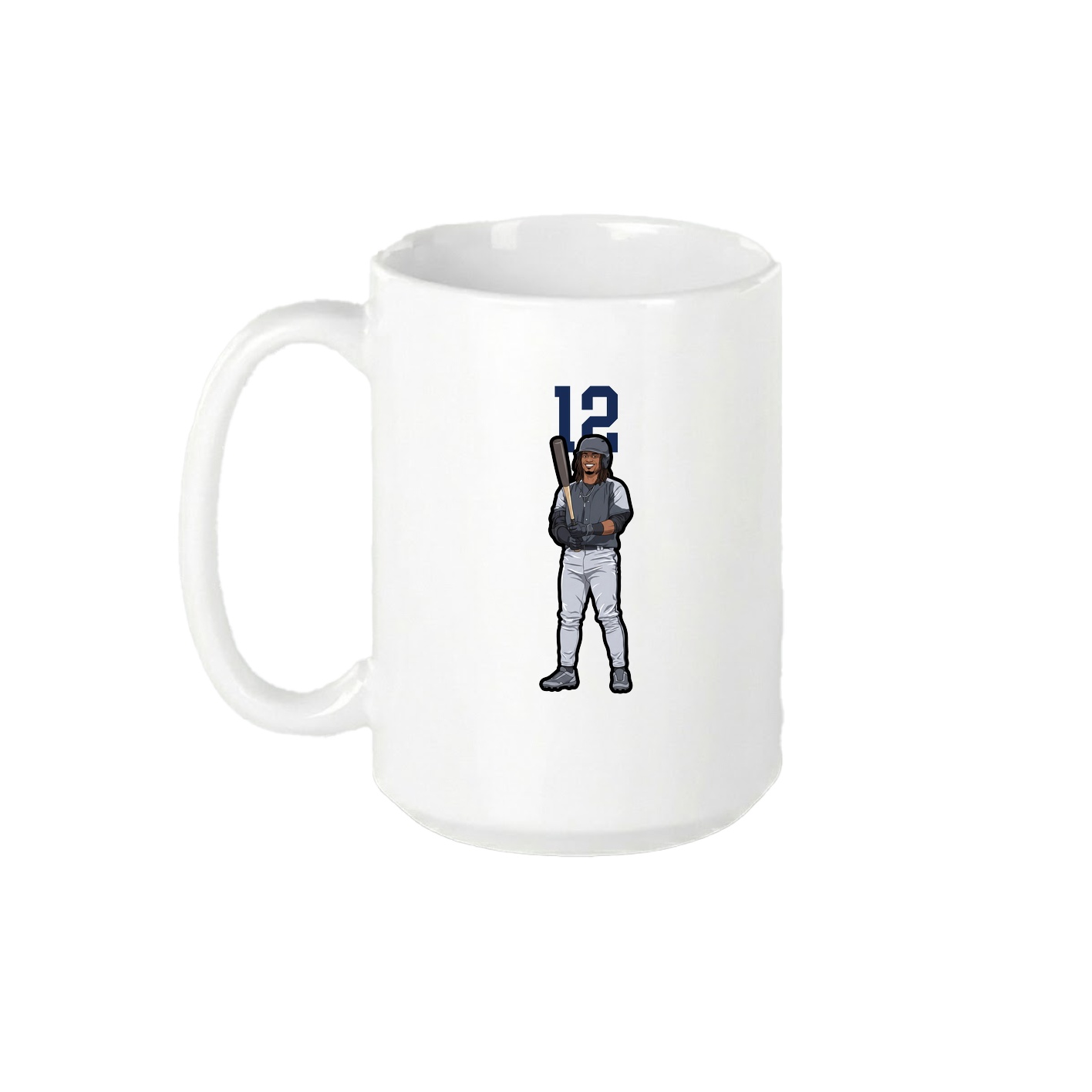 15oz Coffee Mug — Number Top in White