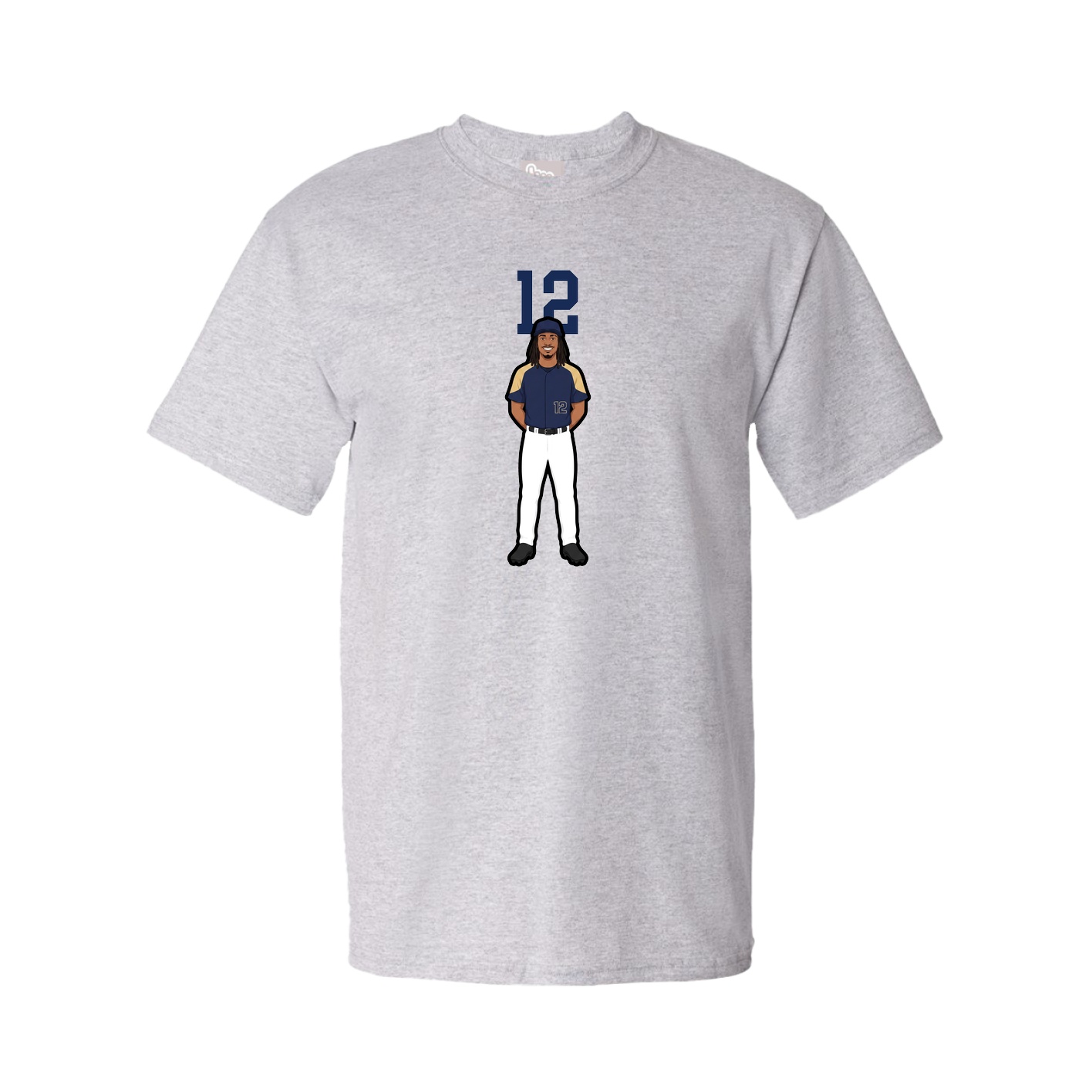 Tee — Number Top in Grey