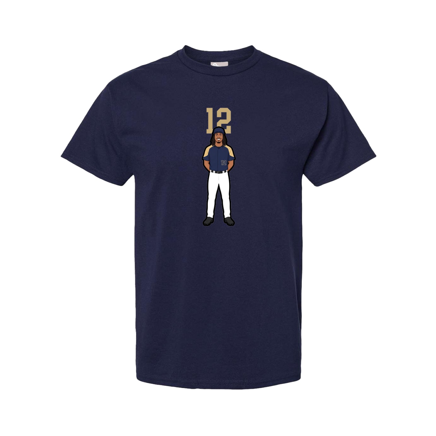 Tee — Number Top in Navy