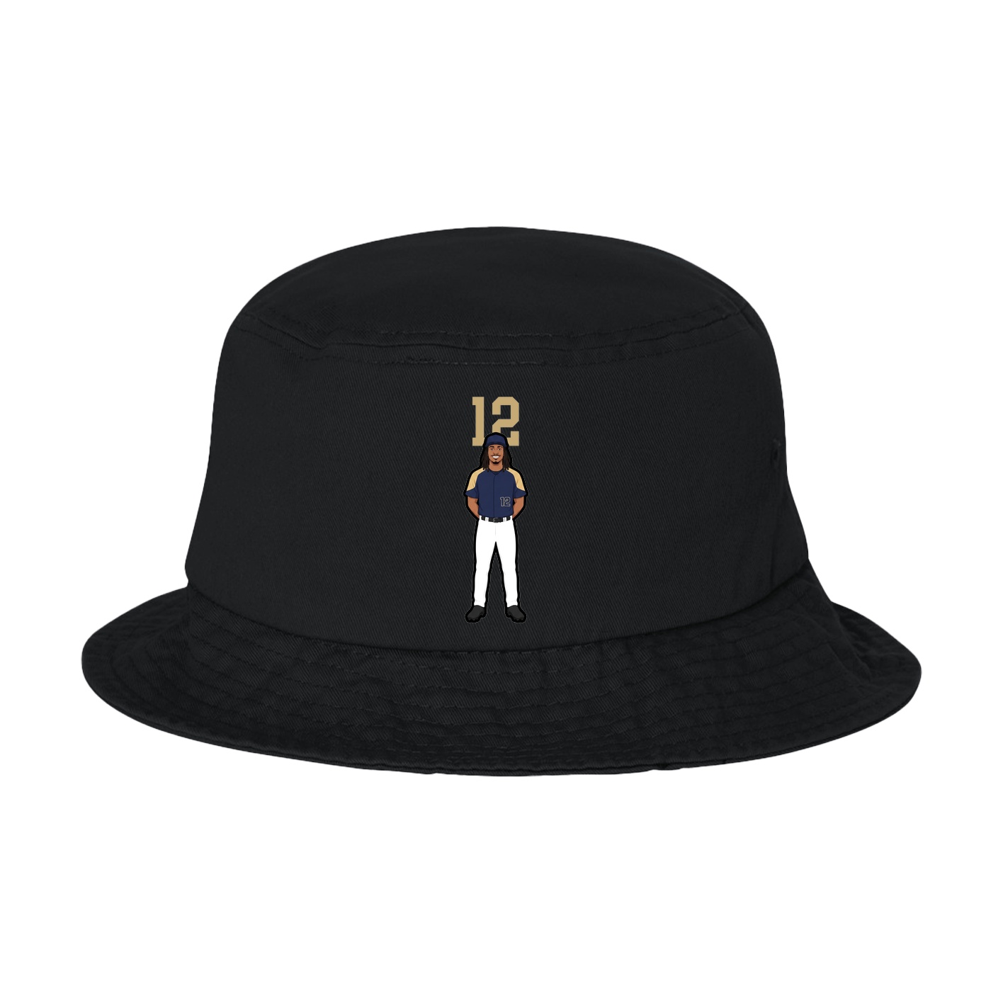 Bucket Cap — Number Top in Black