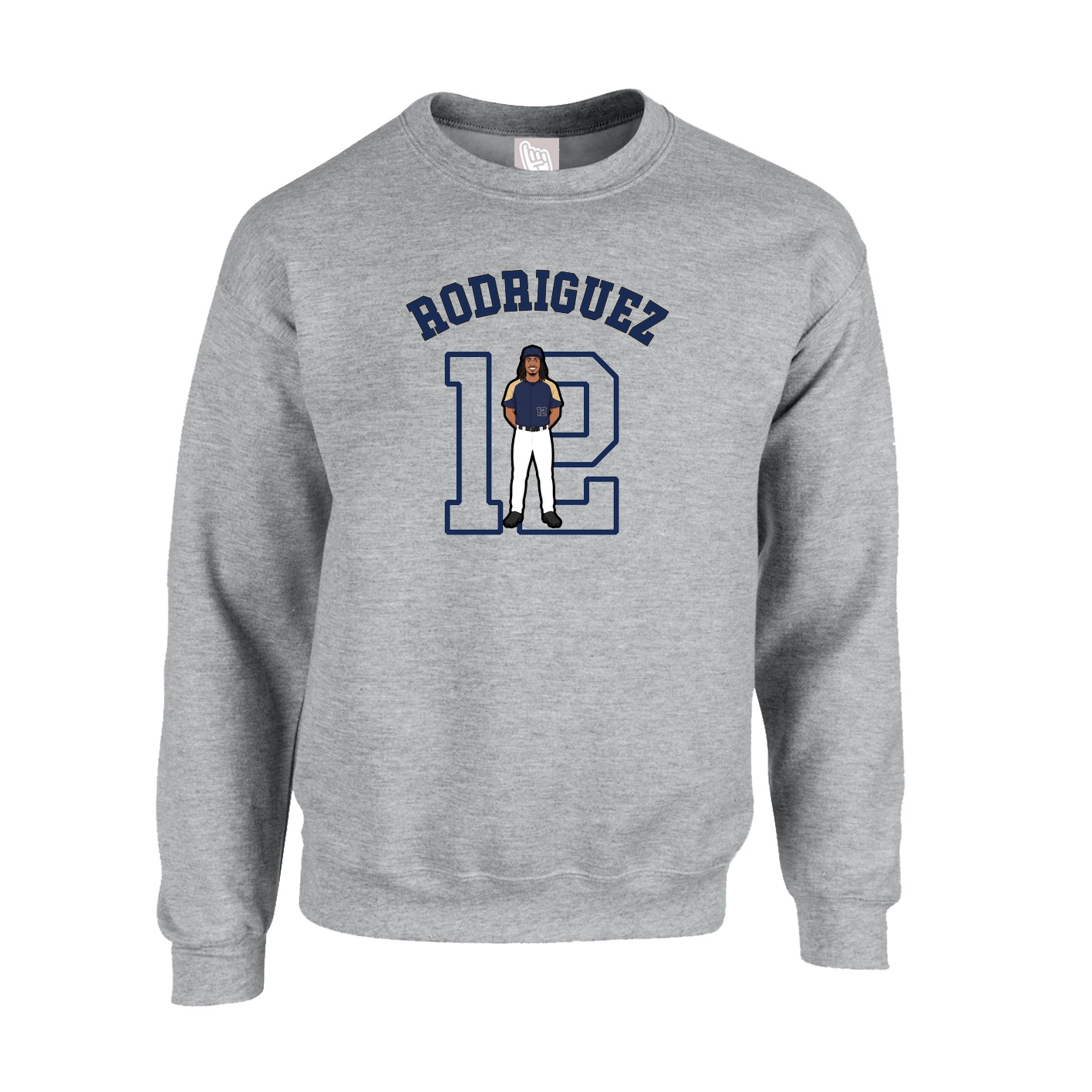 Fleece Crew — Shirsey Arch in Grey