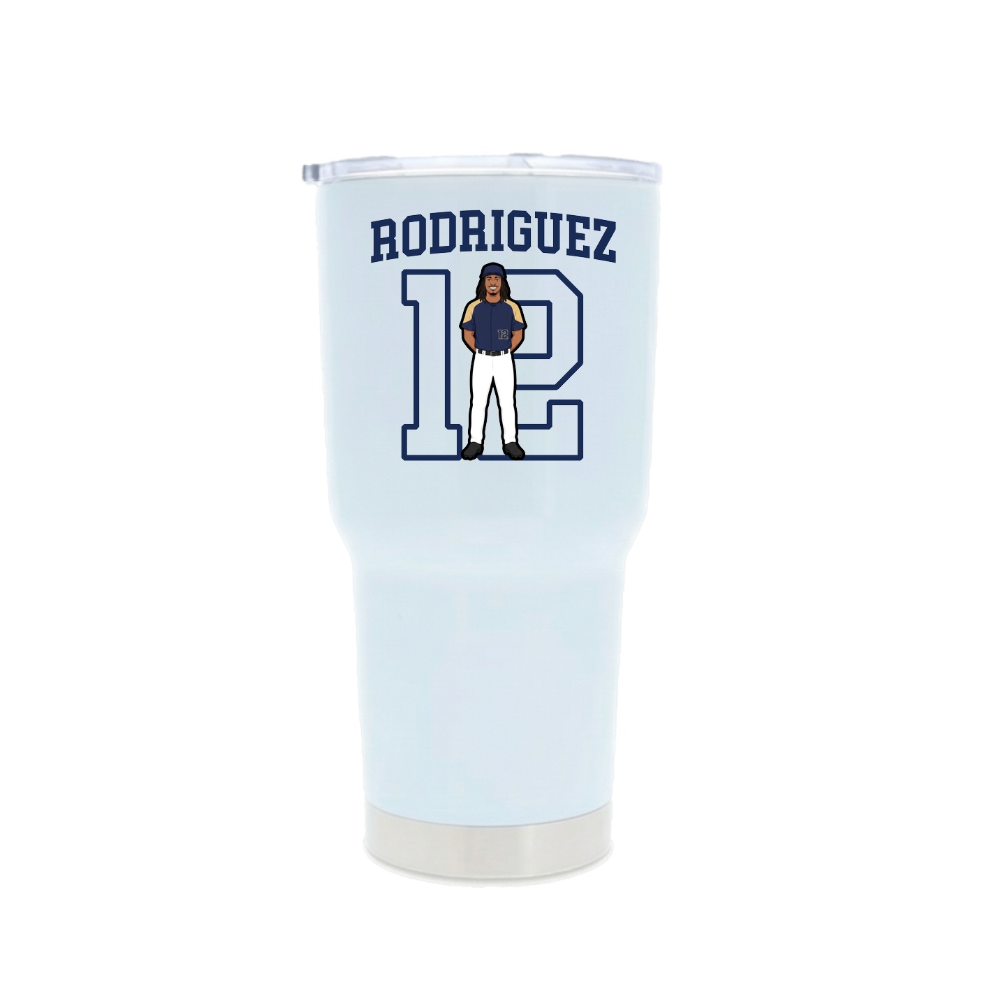 30oz Stainless Steel Tumbler — Shirsey in White
