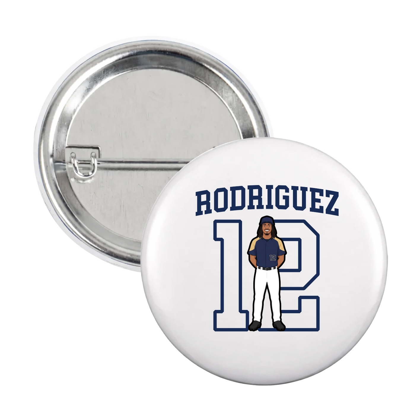 Game Day Button — Shirsey in White