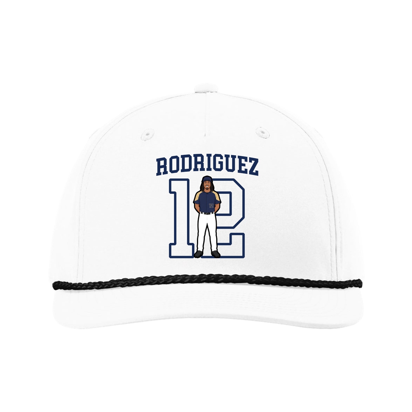 Five-Panel Classic Rope Cap — Shirsey in White