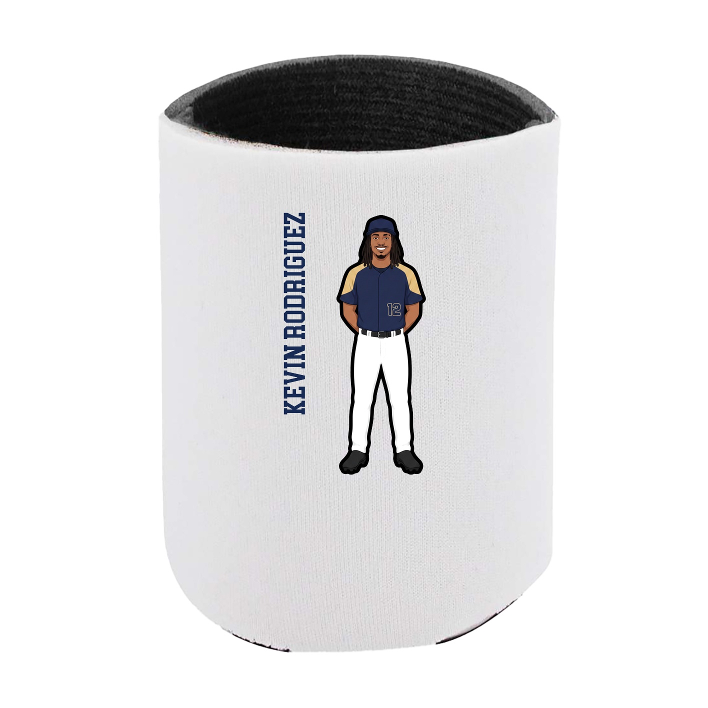 Can Holder — Name Vertical in White