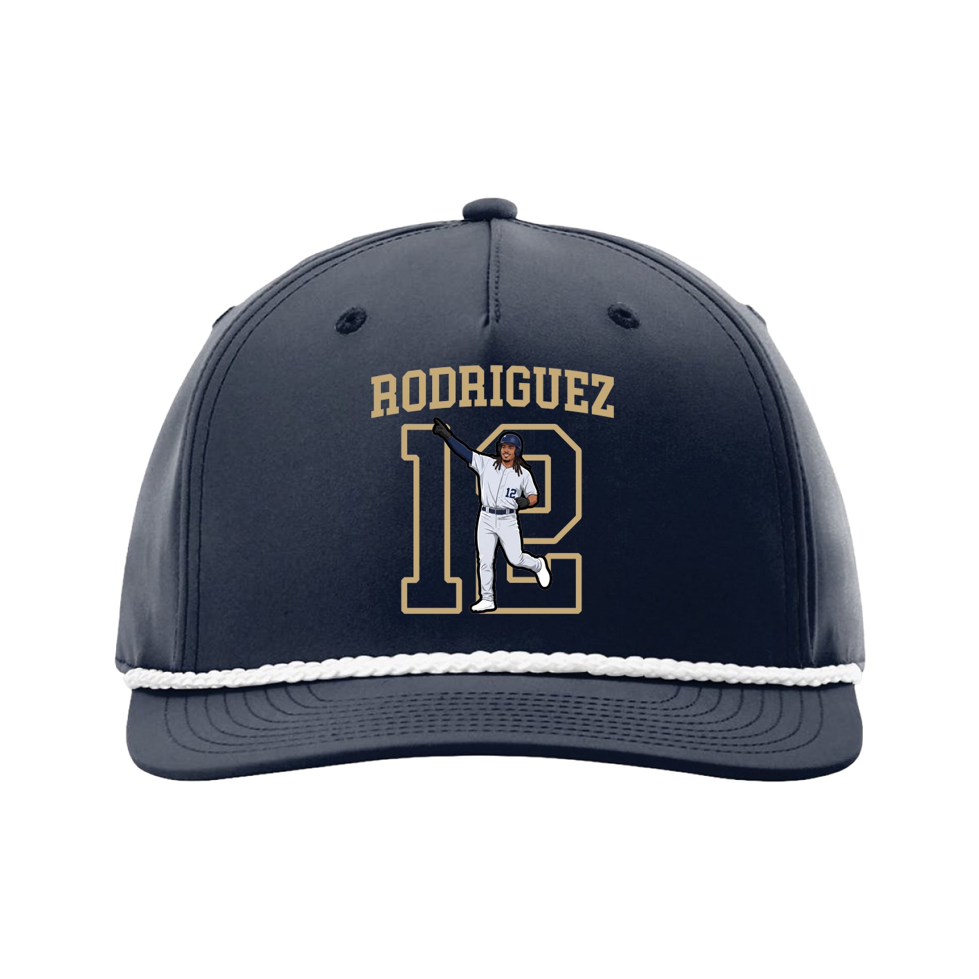 Five-Panel Classic Rope Cap — Shirsey in Navy