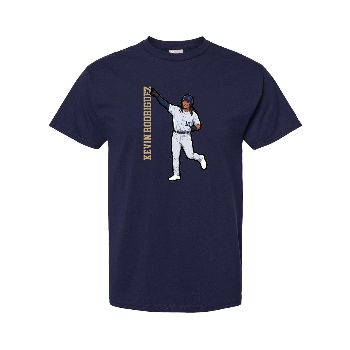 Youth Tee — Name Vertical in Navy