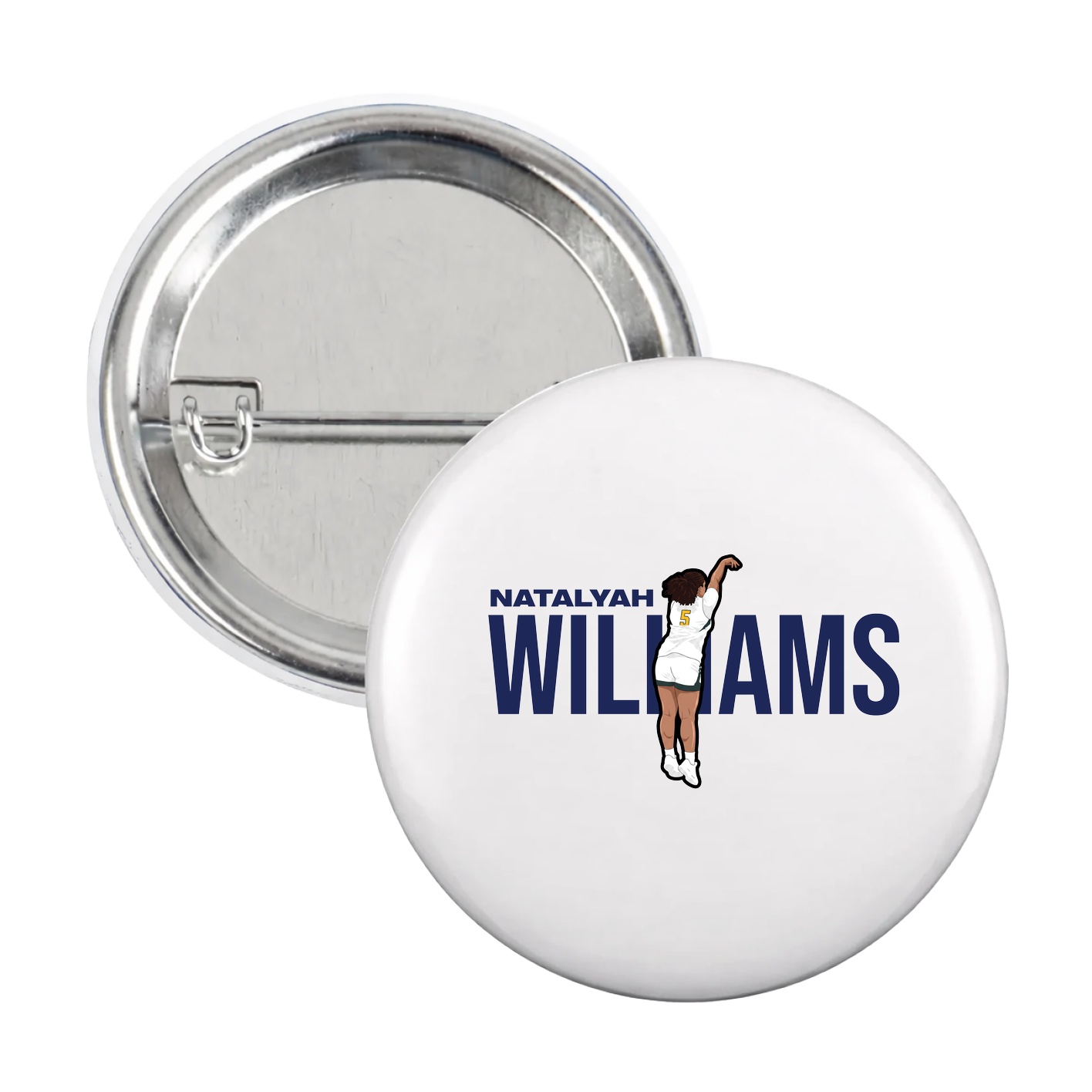 Game Day Button — Player Name in White