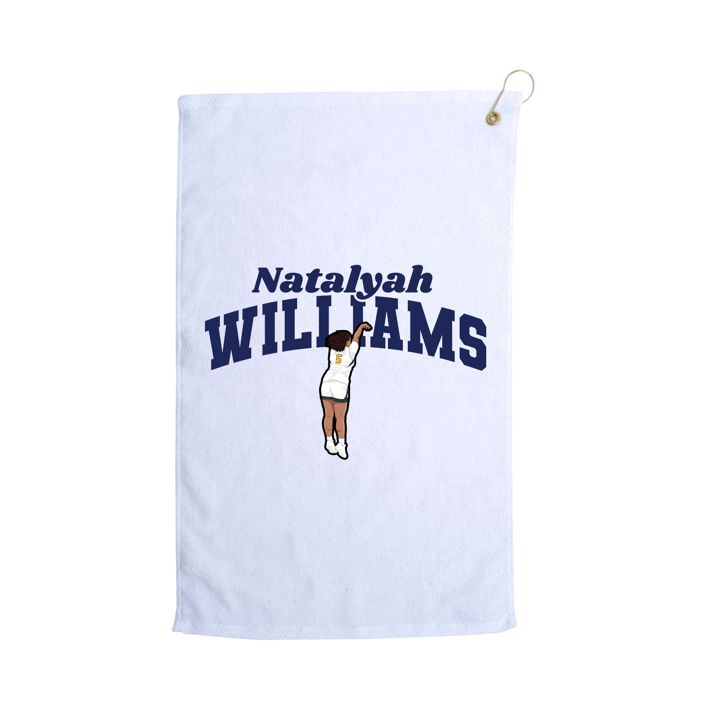 Golf Towel — Signature Arch in White