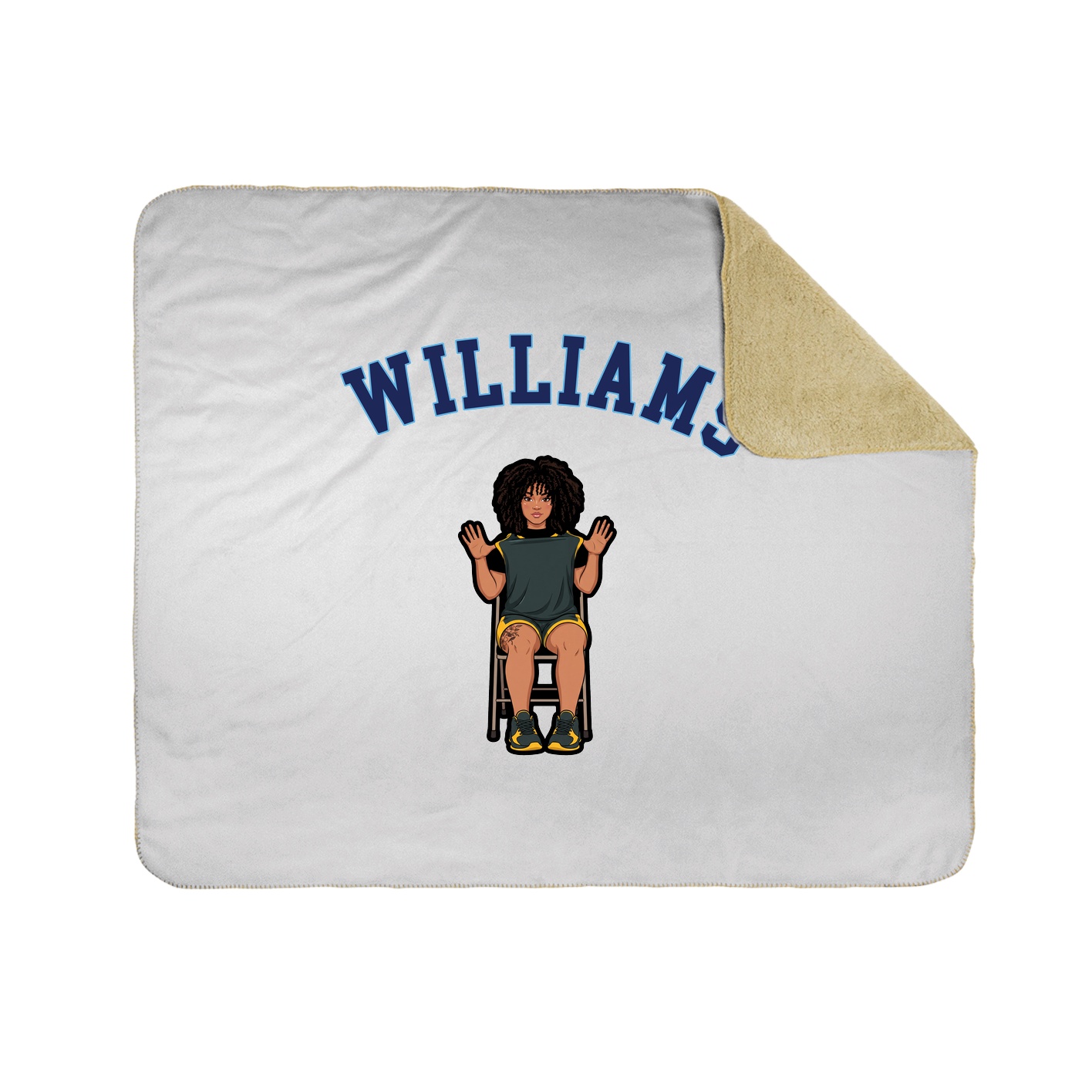 Throw Blanket — Shirsey Arch in White