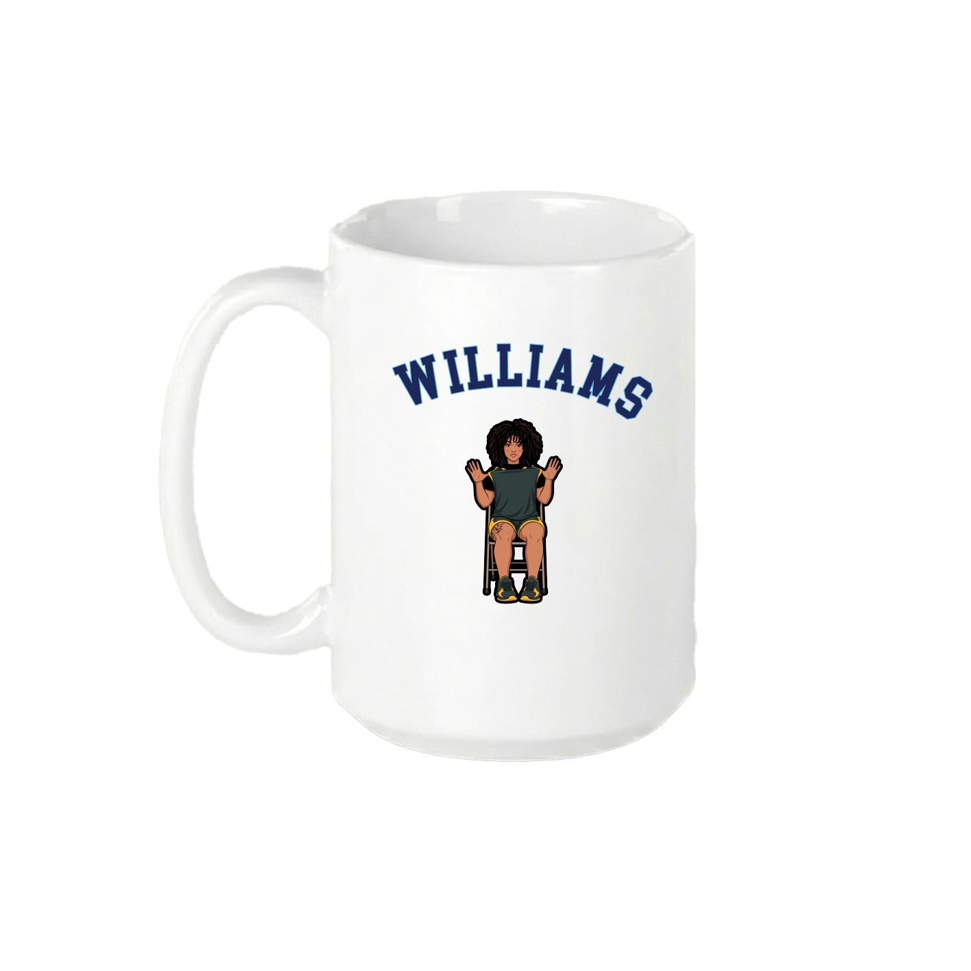 15oz Coffee Mug — Shirsey Arch in White