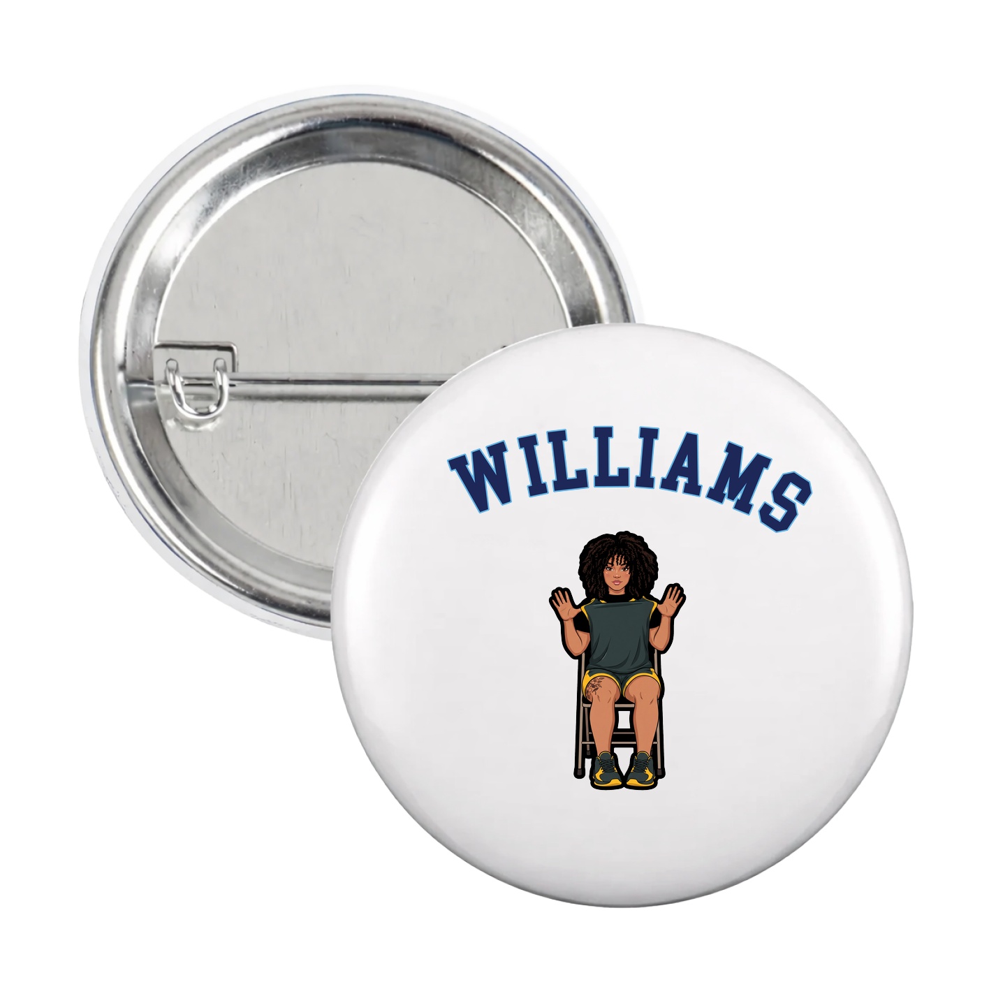 Game Day Button — Shirsey Arch in White