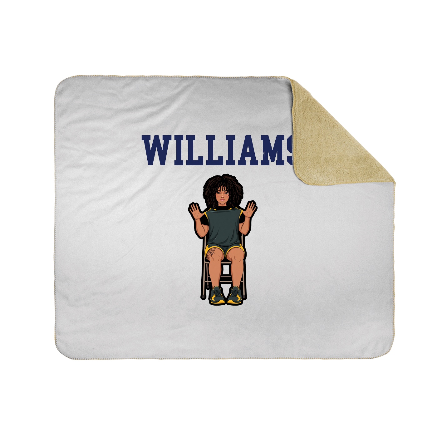 Throw Blanket — Shirsey in White