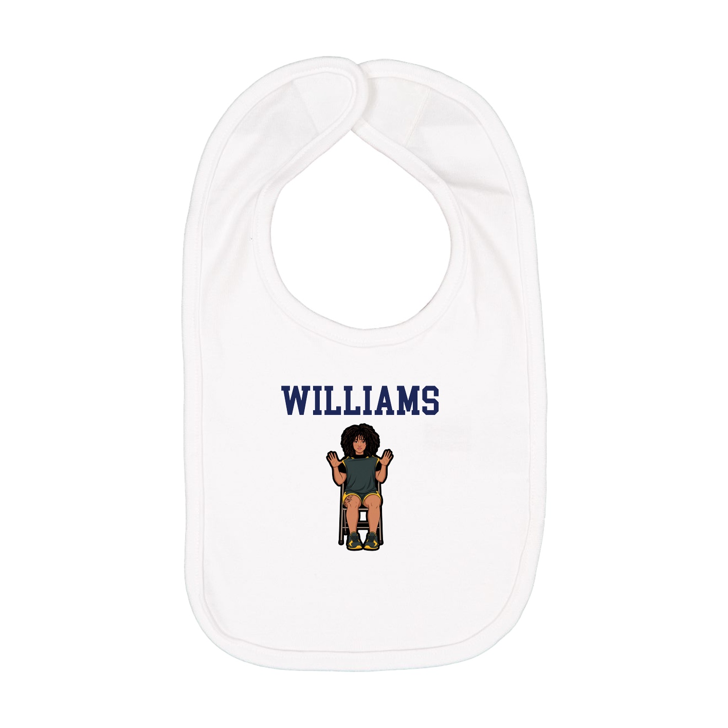 Infant Bib — Shirsey in White
