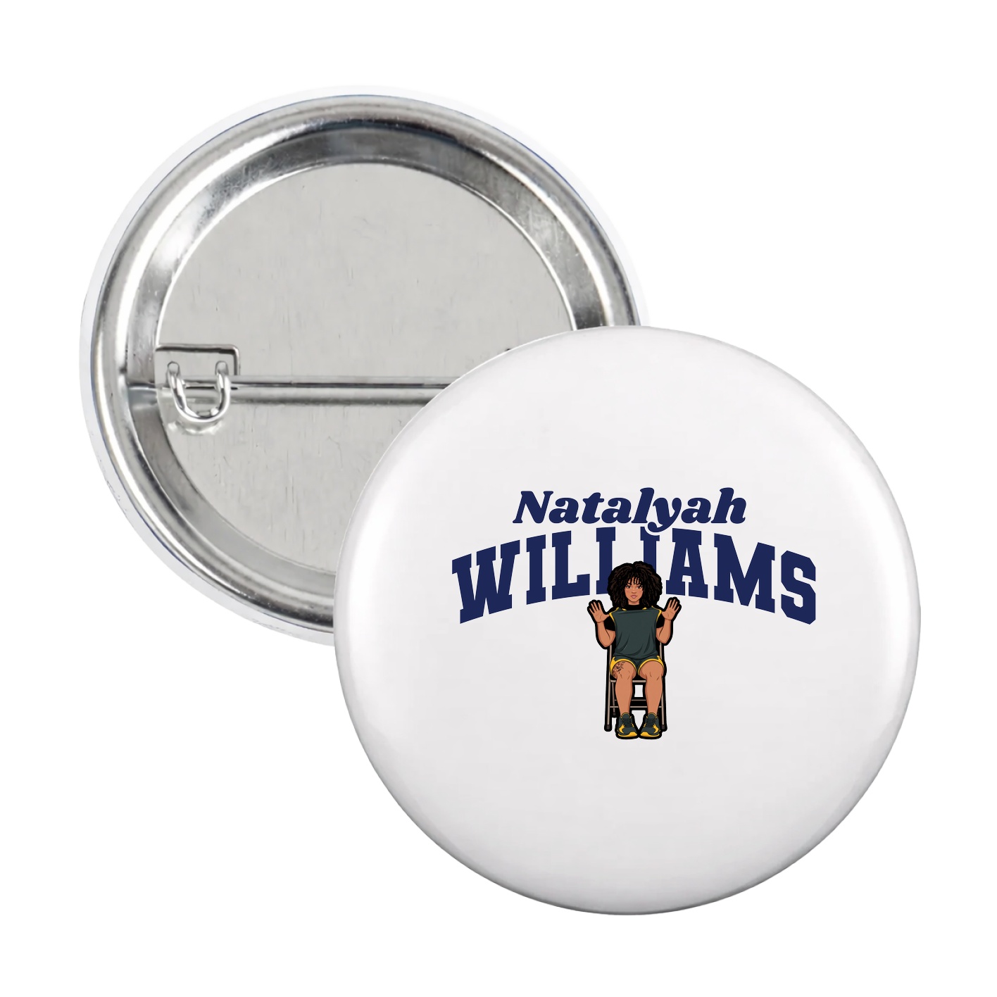 Game Day Button — Signature Arch in White