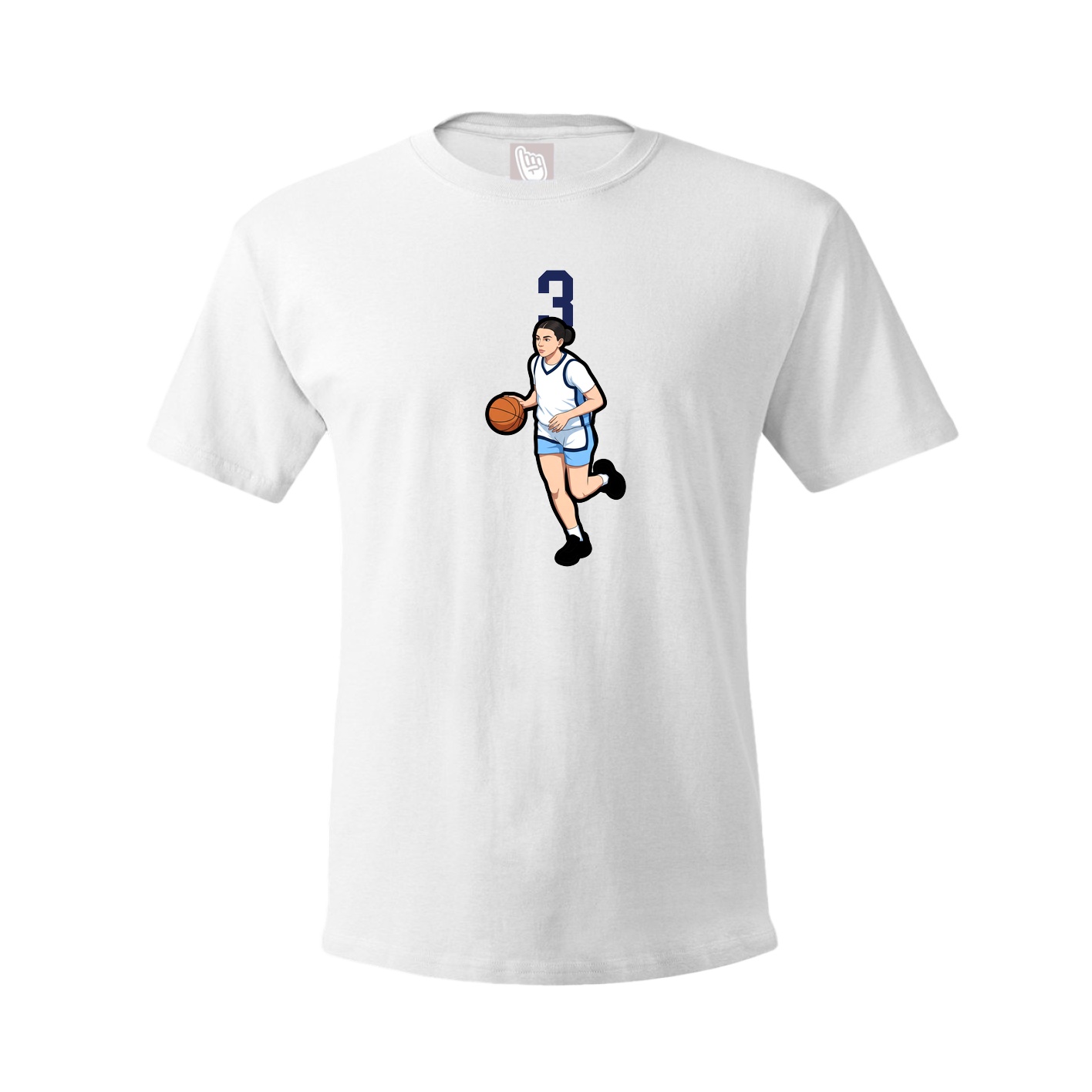 Tee — Number Top in White