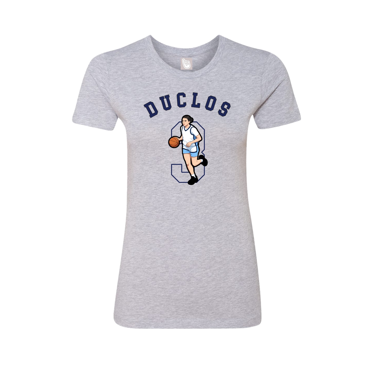 Fitted Women's Tee — Shirsey Arch in Grey
