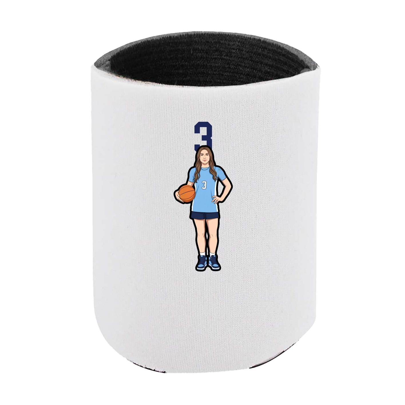 Can Holder — Number Top in White