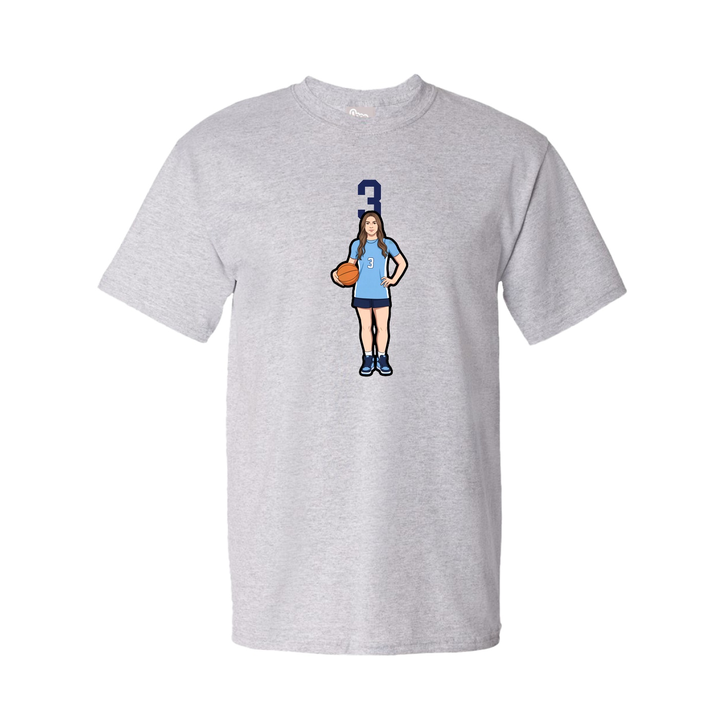 Tee — Number Top in Grey