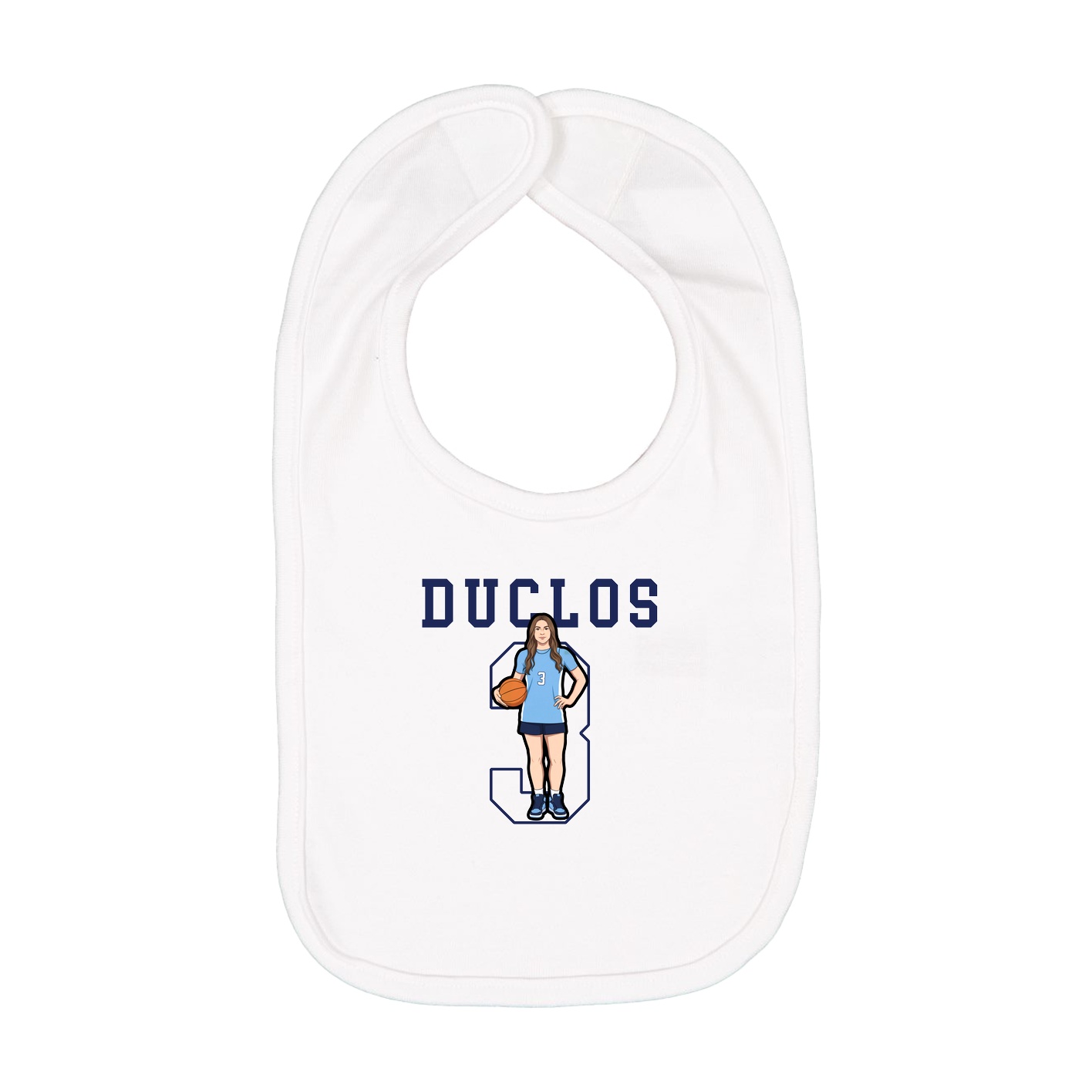Infant Bib — Shirsey in White