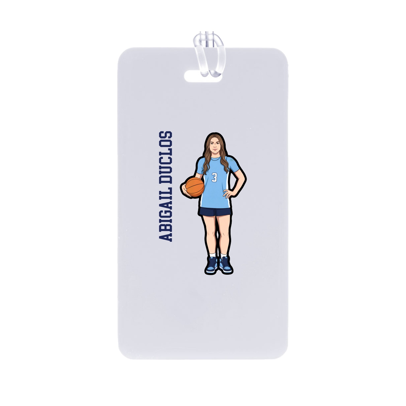 Bag Tag — Name Vertical in Classic
