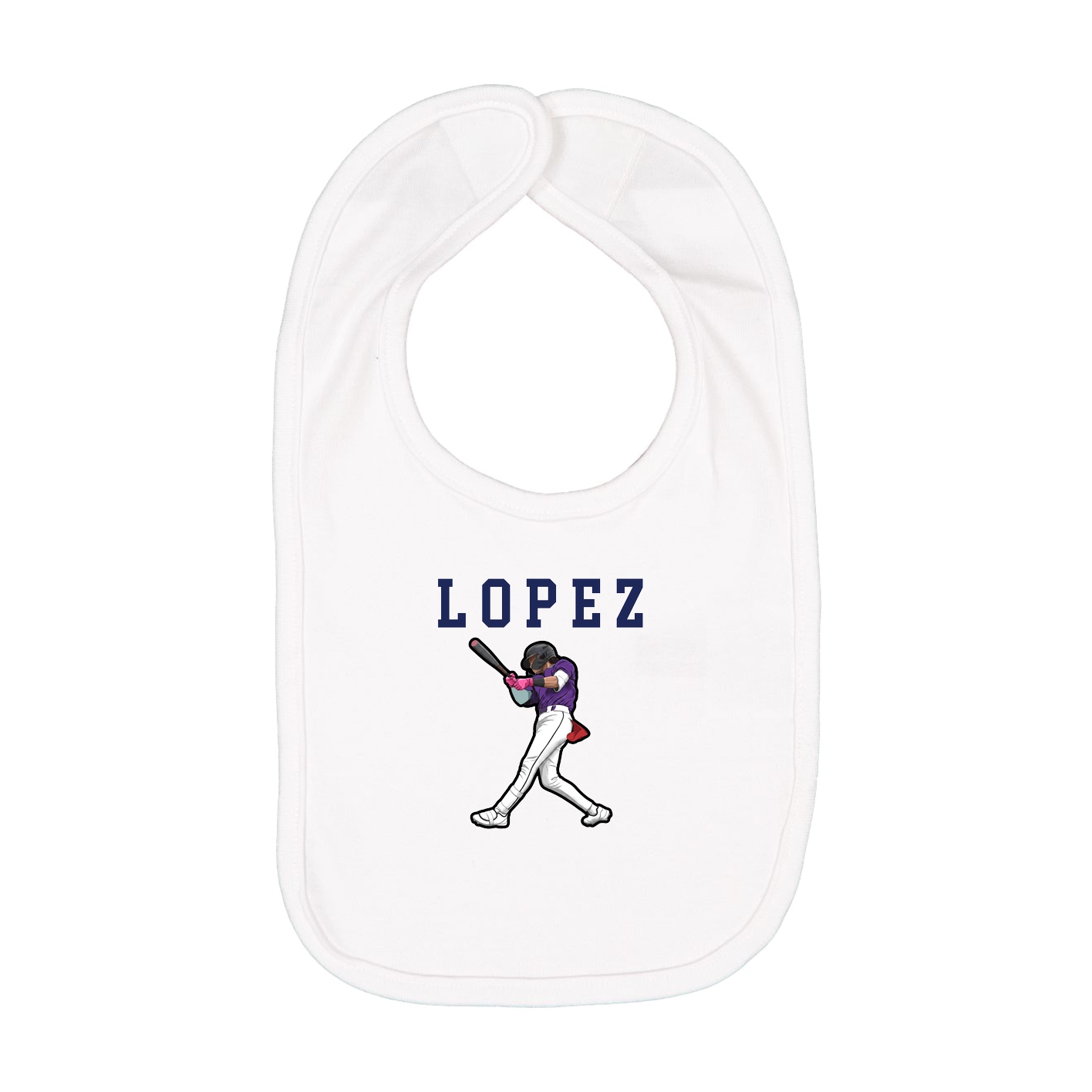 Infant Bib — Shirsey in White