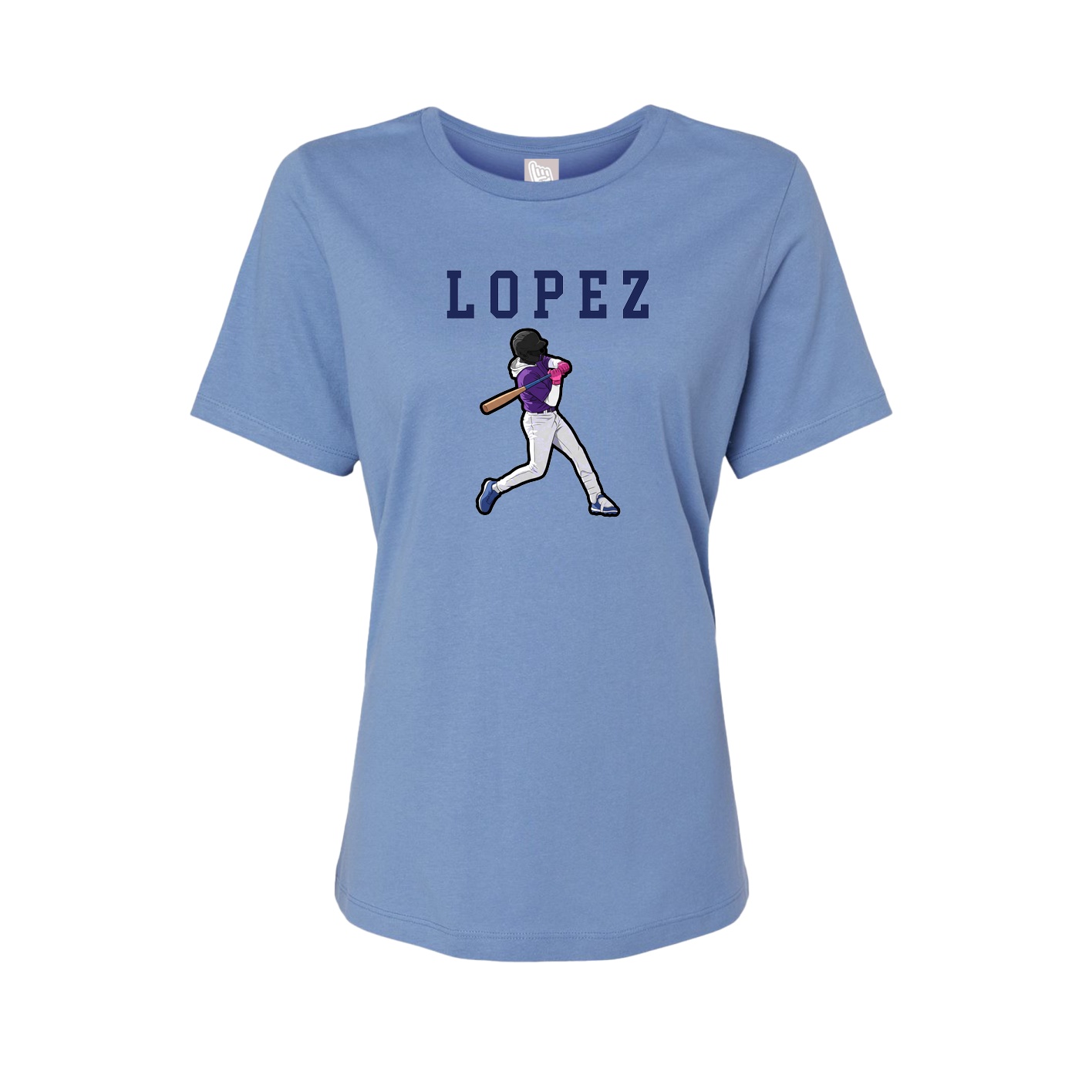 Fitted Women's Tee — Shirsey in Powder Blue