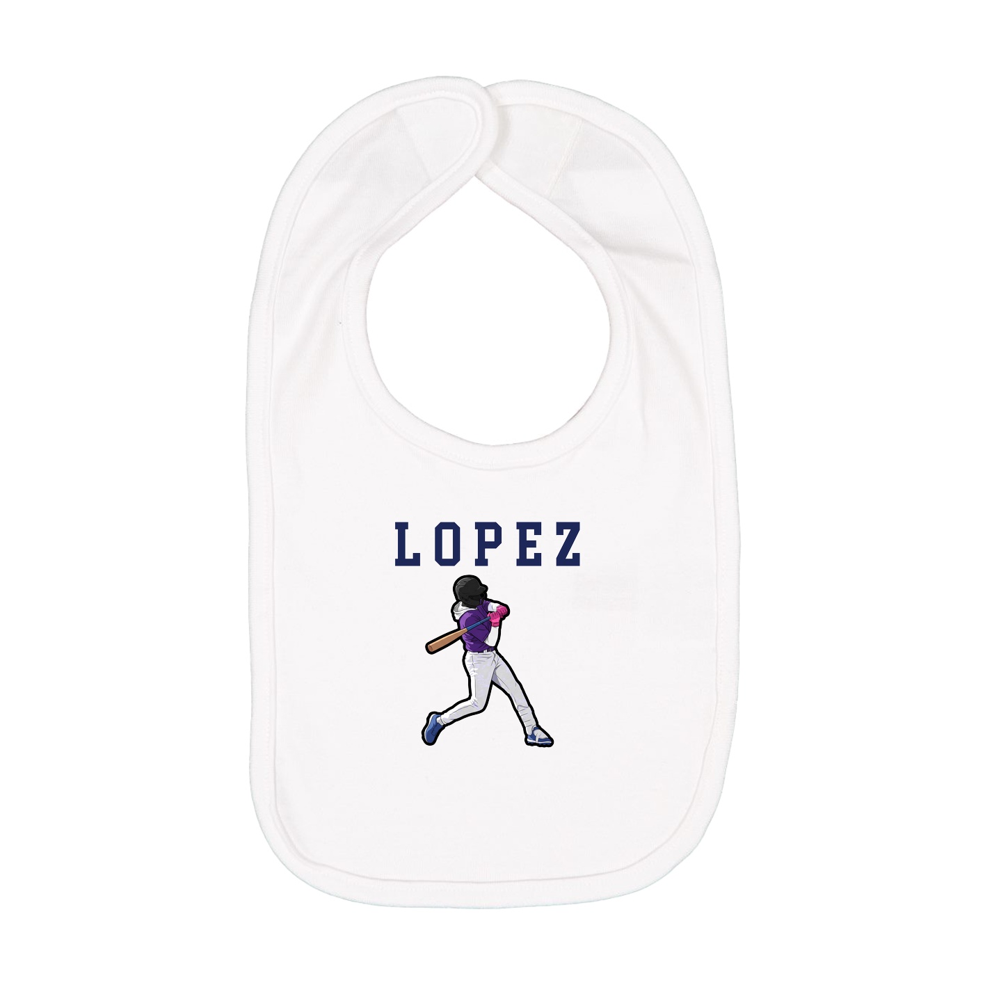 Infant Bib — Shirsey in White