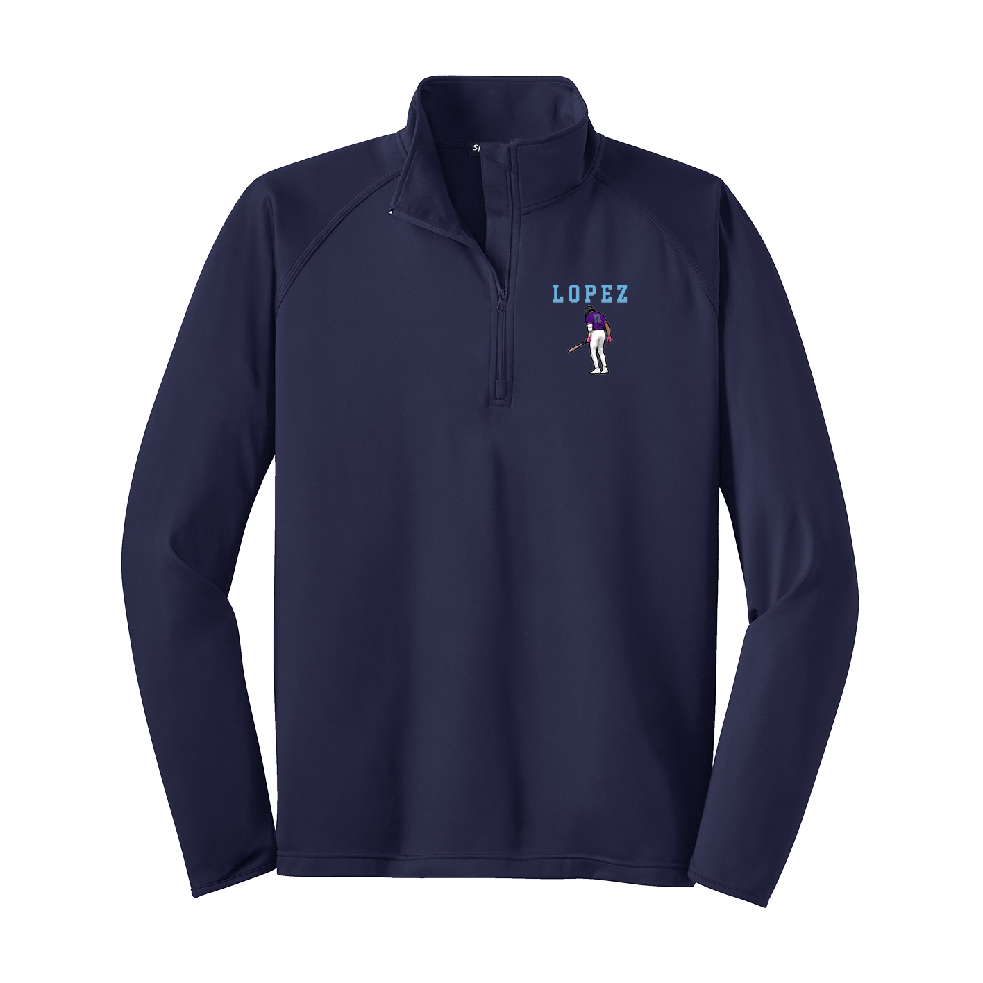 Q-Zip Pullover — Shirsey in Navy