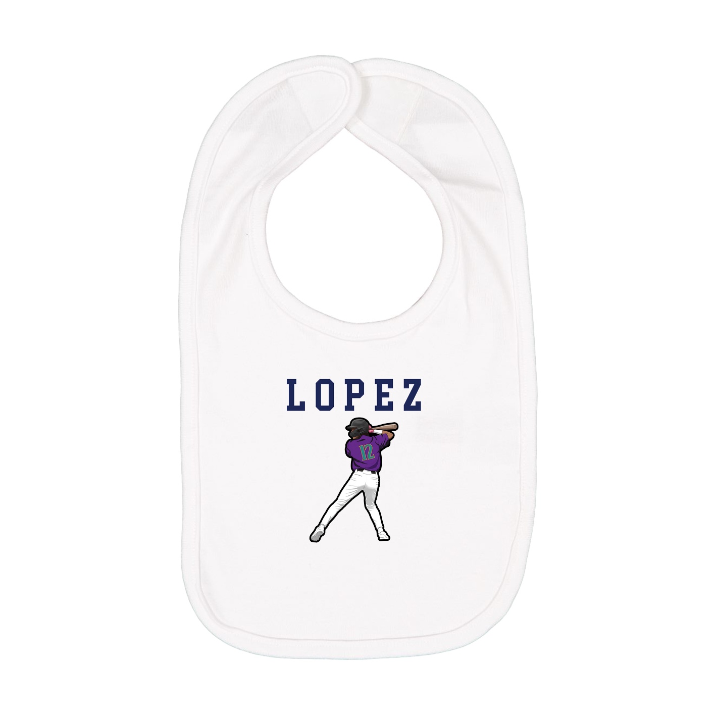 Infant Bib — Shirsey in White