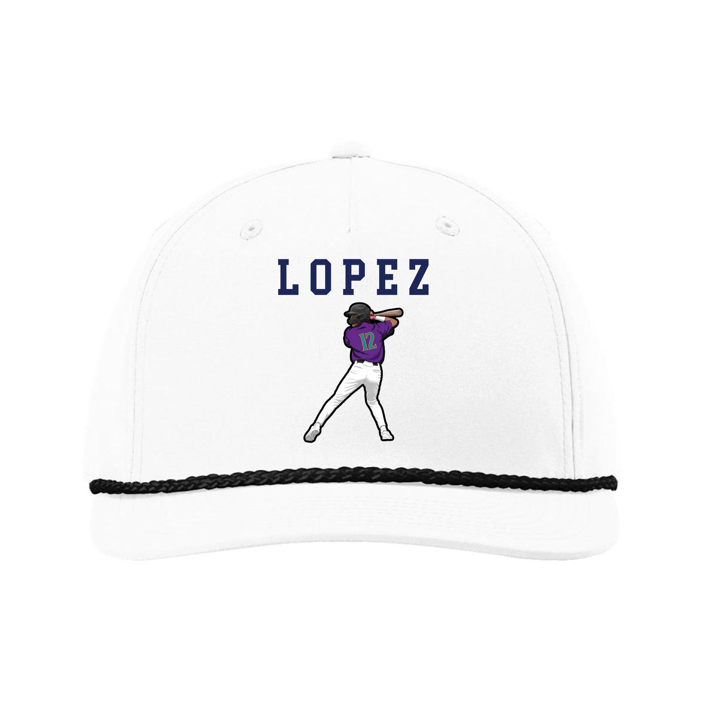 Five-Panel Classic Rope Cap — Shirsey in White