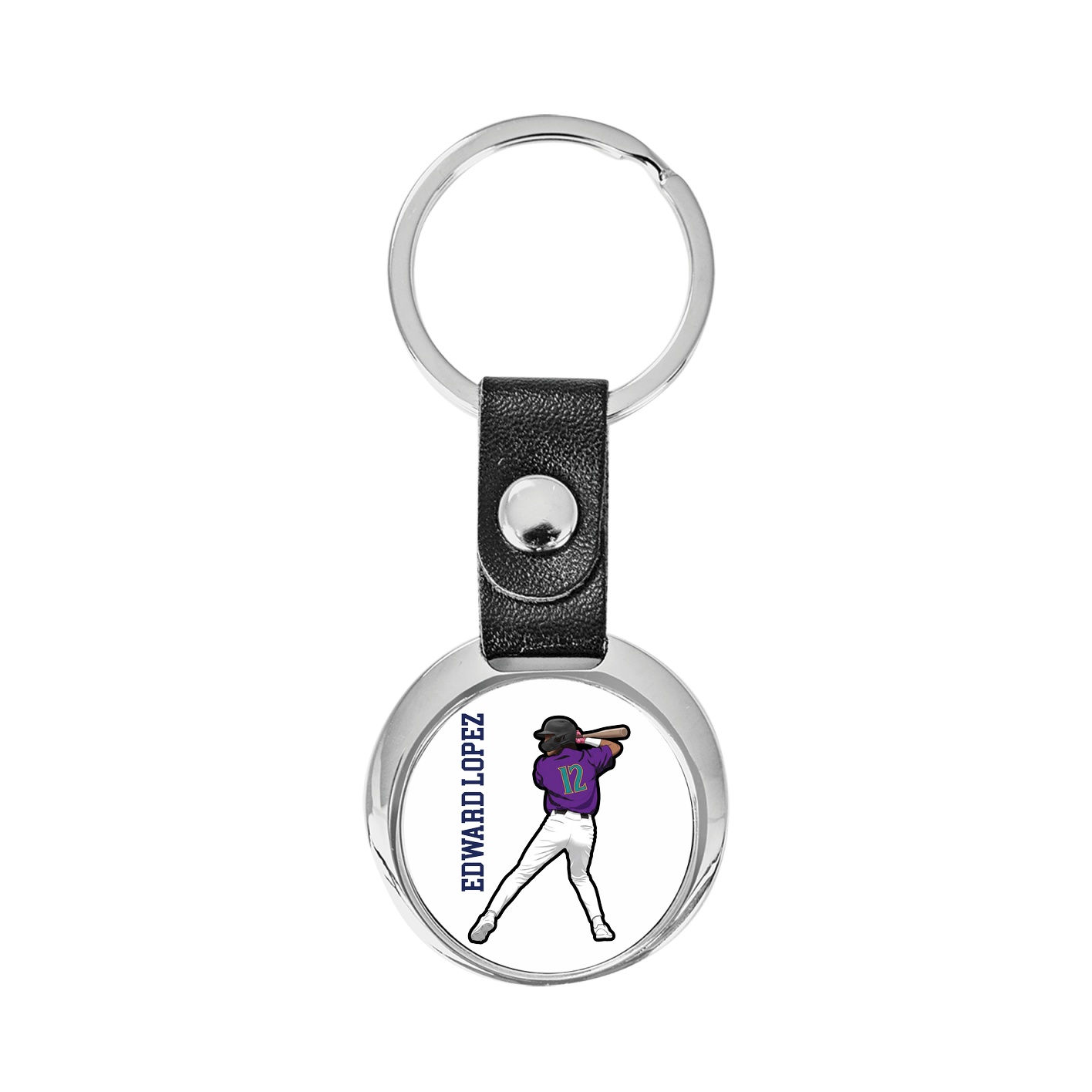 Key Chain — Name Vertical in Classic