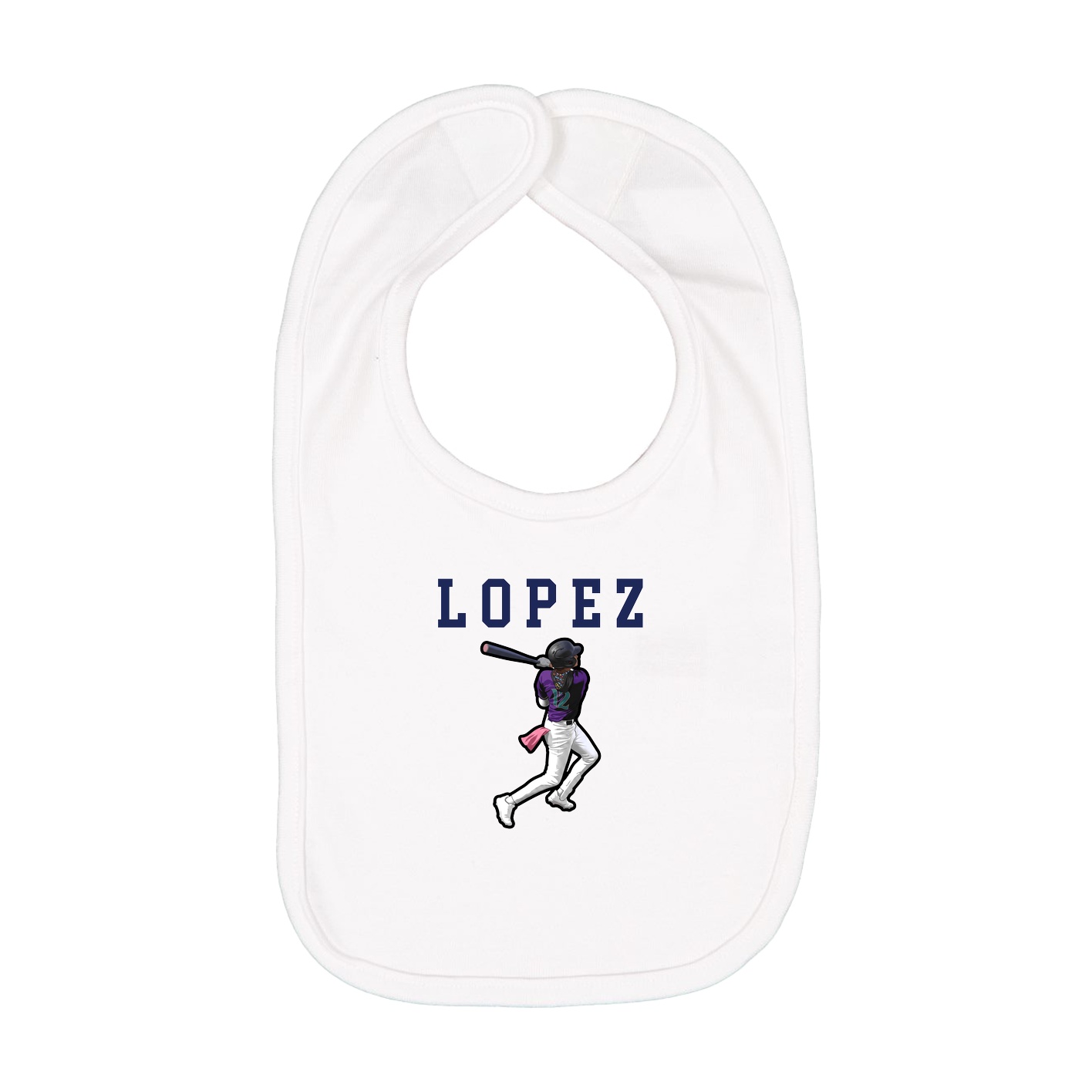 Infant Bib — Shirsey in White