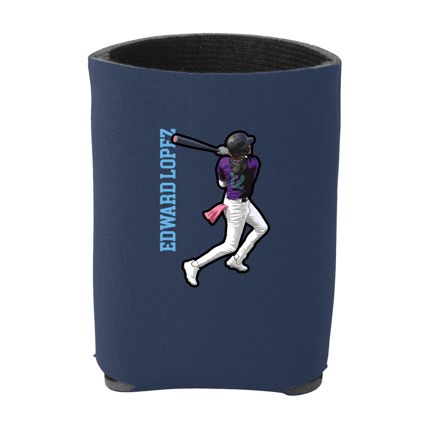 Can Holder — Name Vertical in Navy