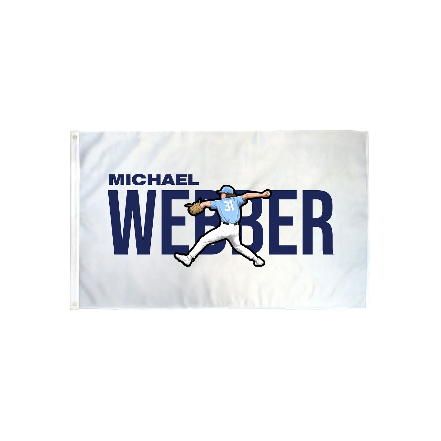 3x5 Flag — Player Name in Classic