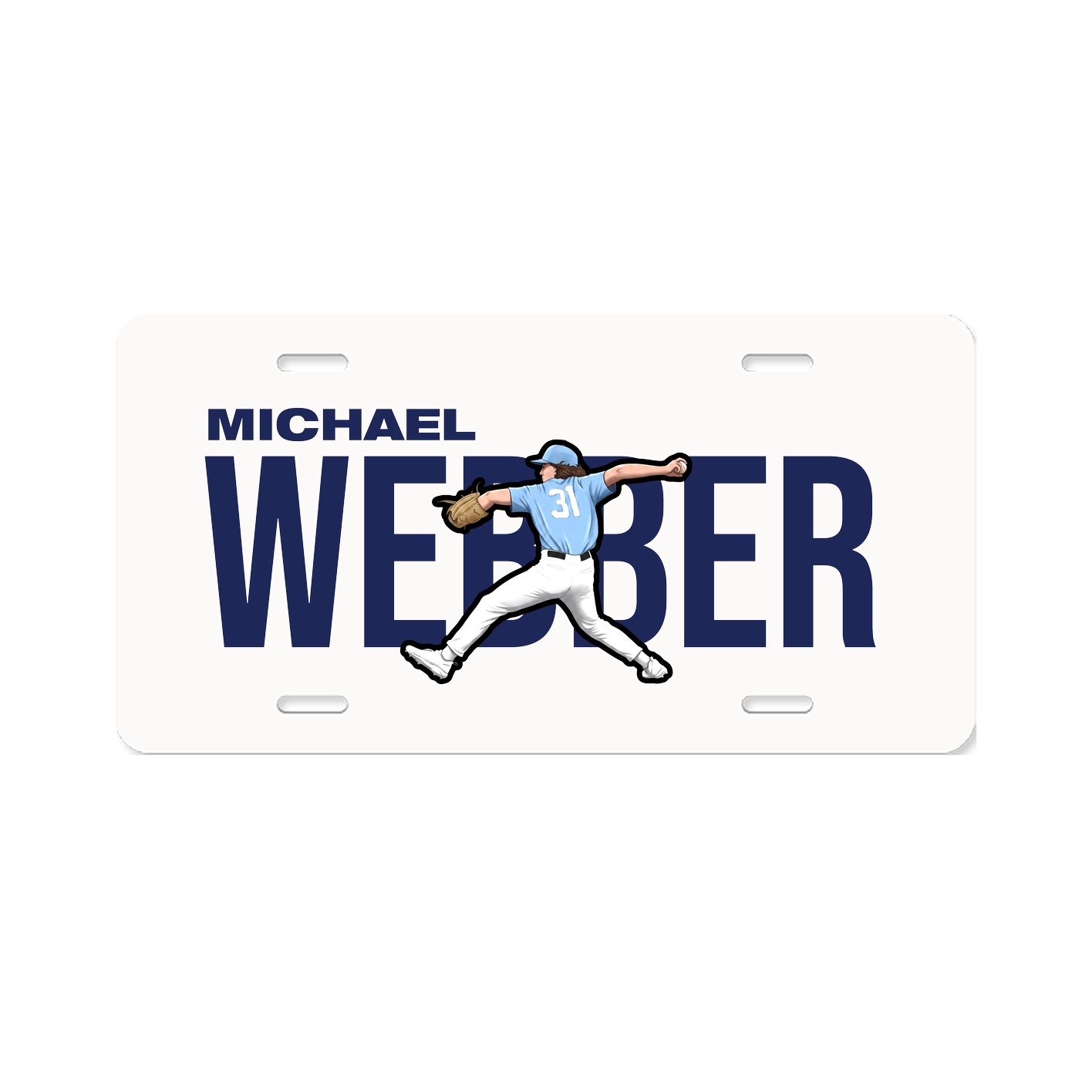 License Plate — Player Name in Classic