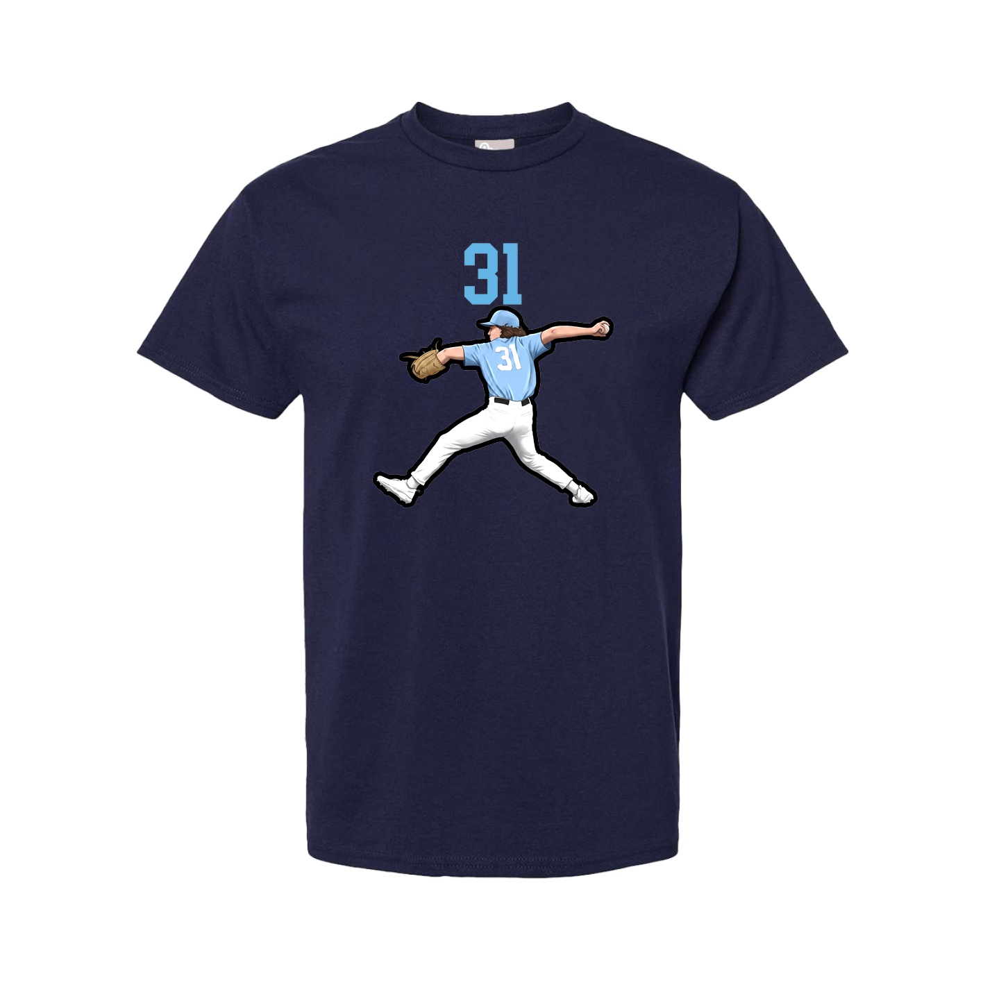 Tee — Number Top in Navy