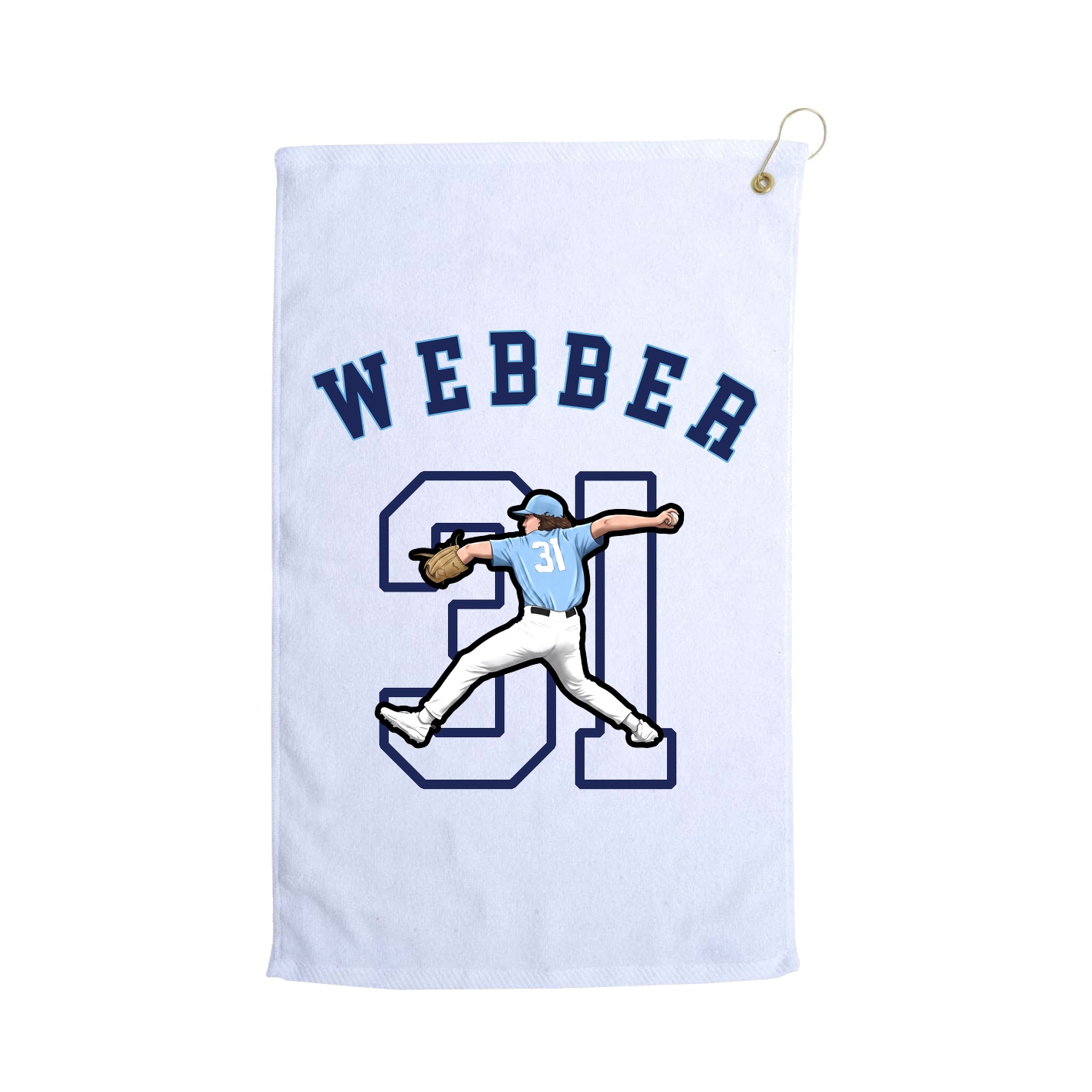 Golf Towel — Shirsey Arch in White