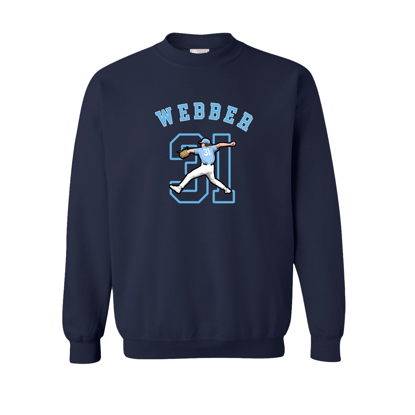 Fleece Crew — Shirsey Arch in Navy