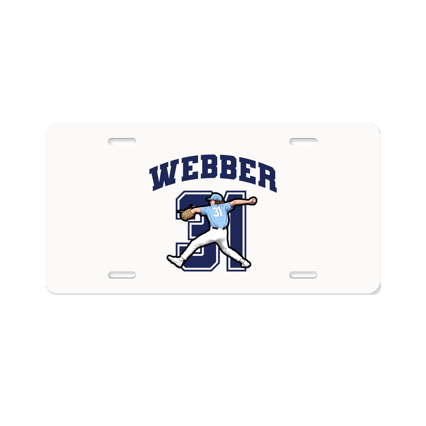 License Plate — Number in Classic